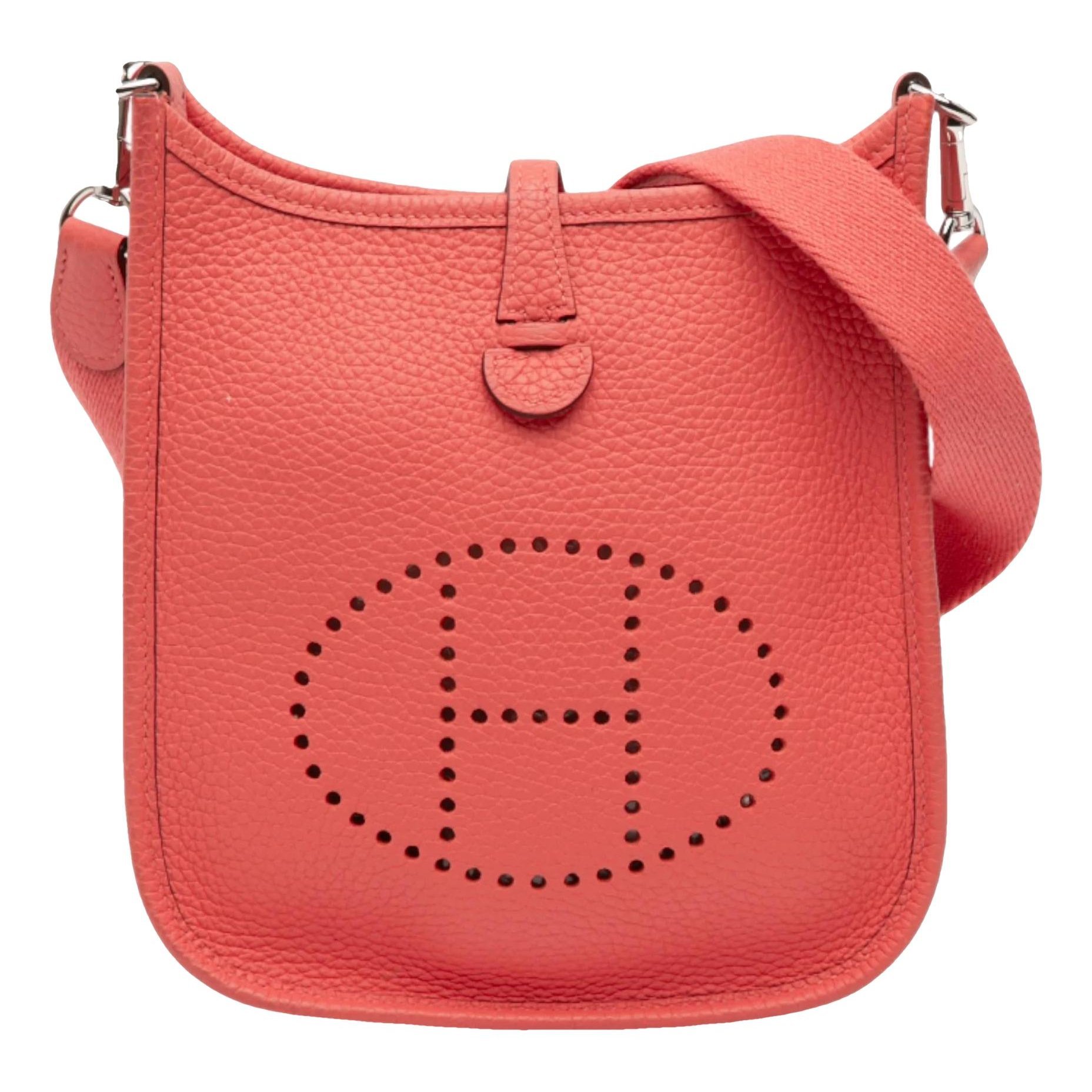 Hermes Evelyne Handbag Clemence Leather 2024