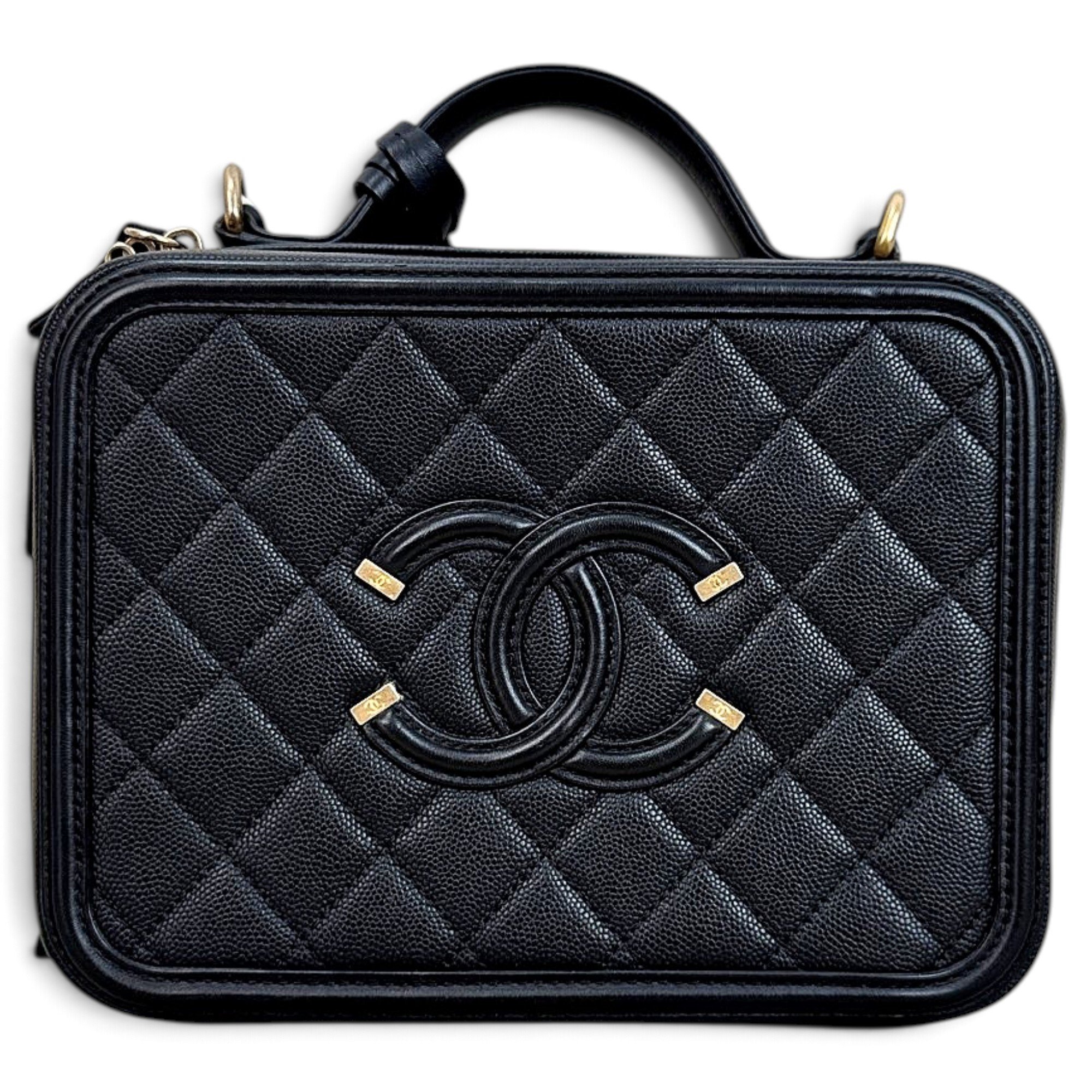 Trendy CC Vanity leather handbag