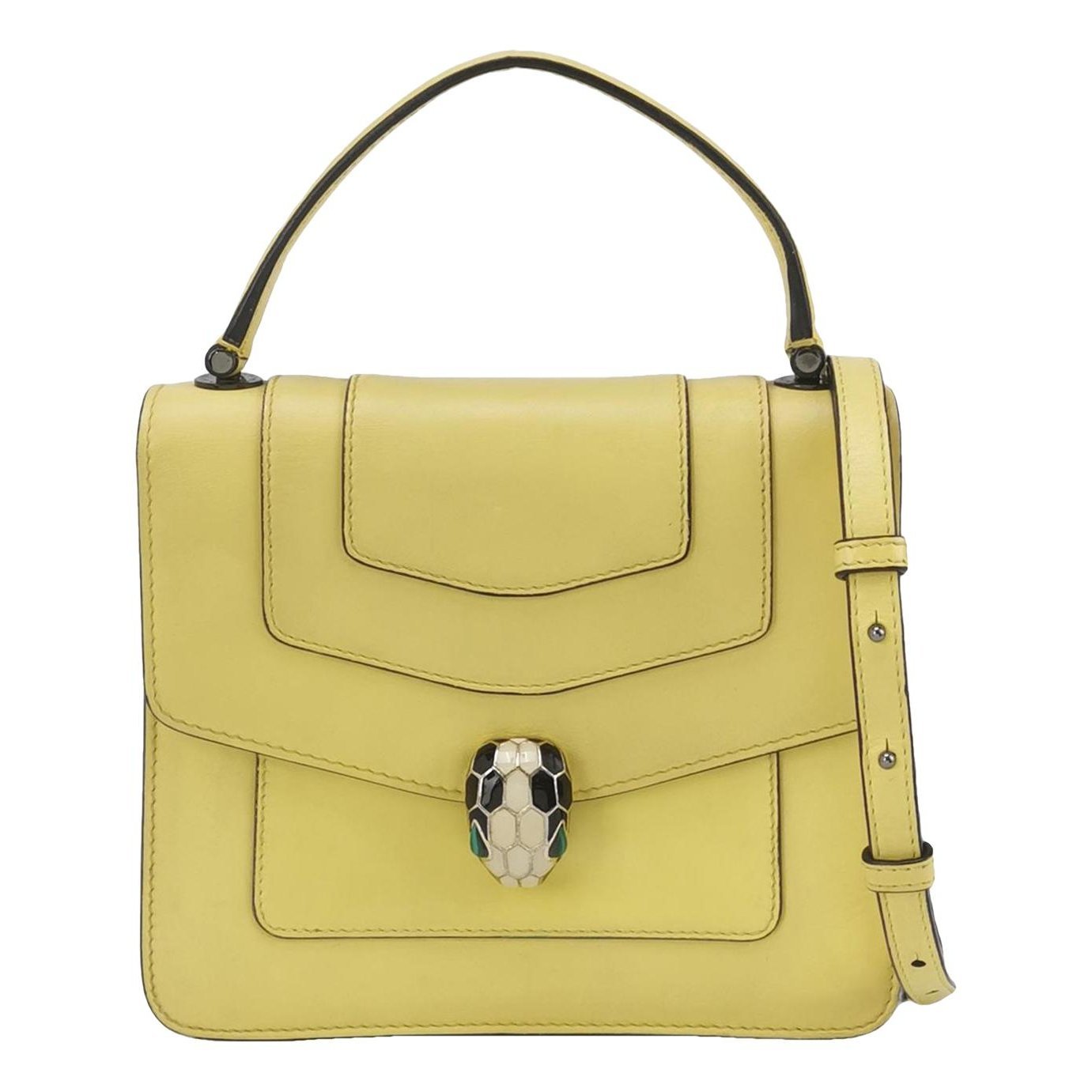 Serpenti leather handbag