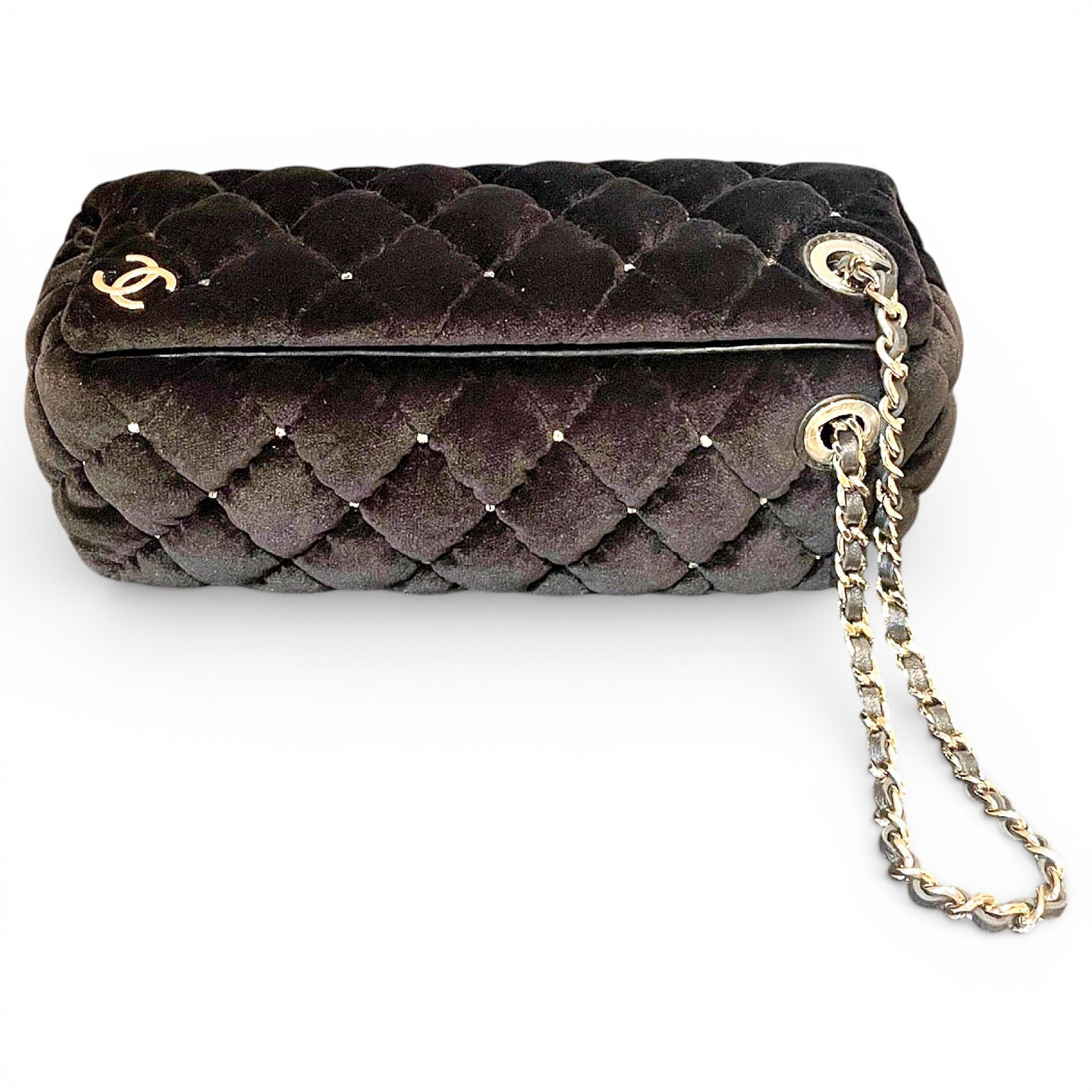 Velvet handbag