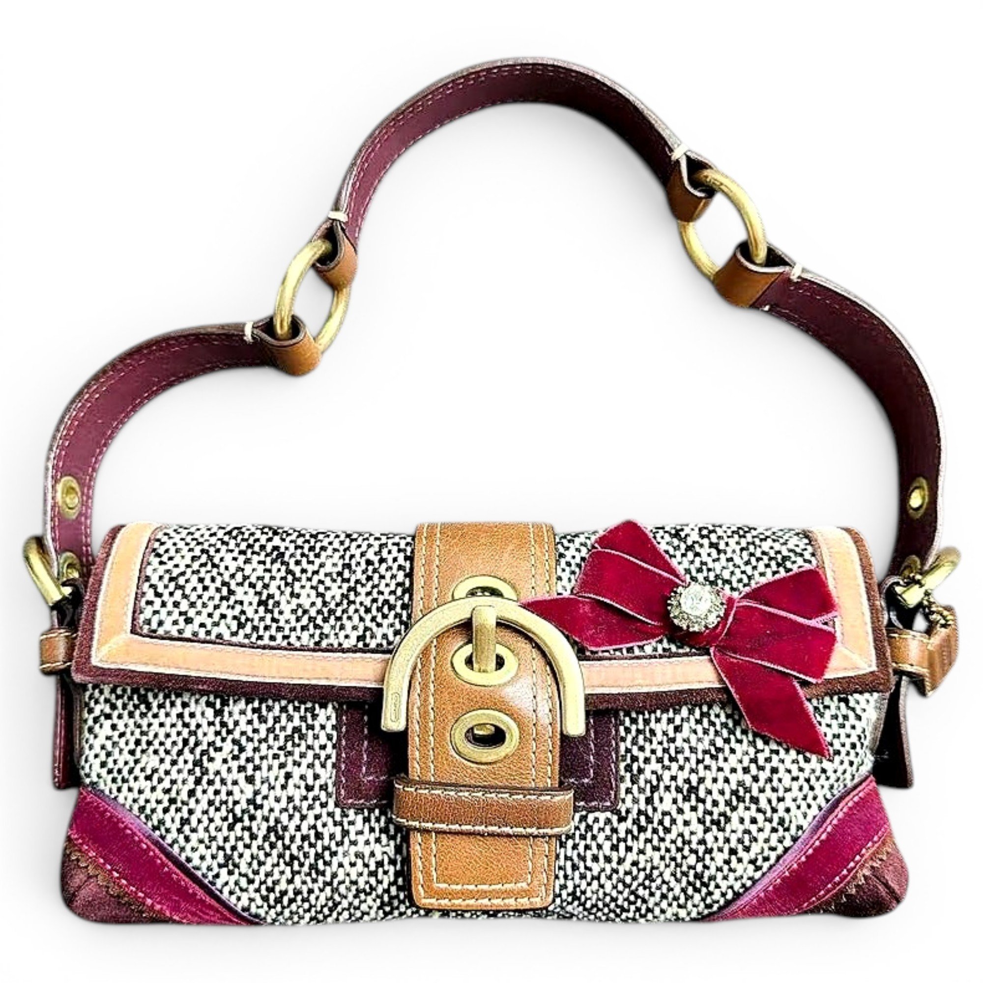 Signature Sufflette tweed handbag