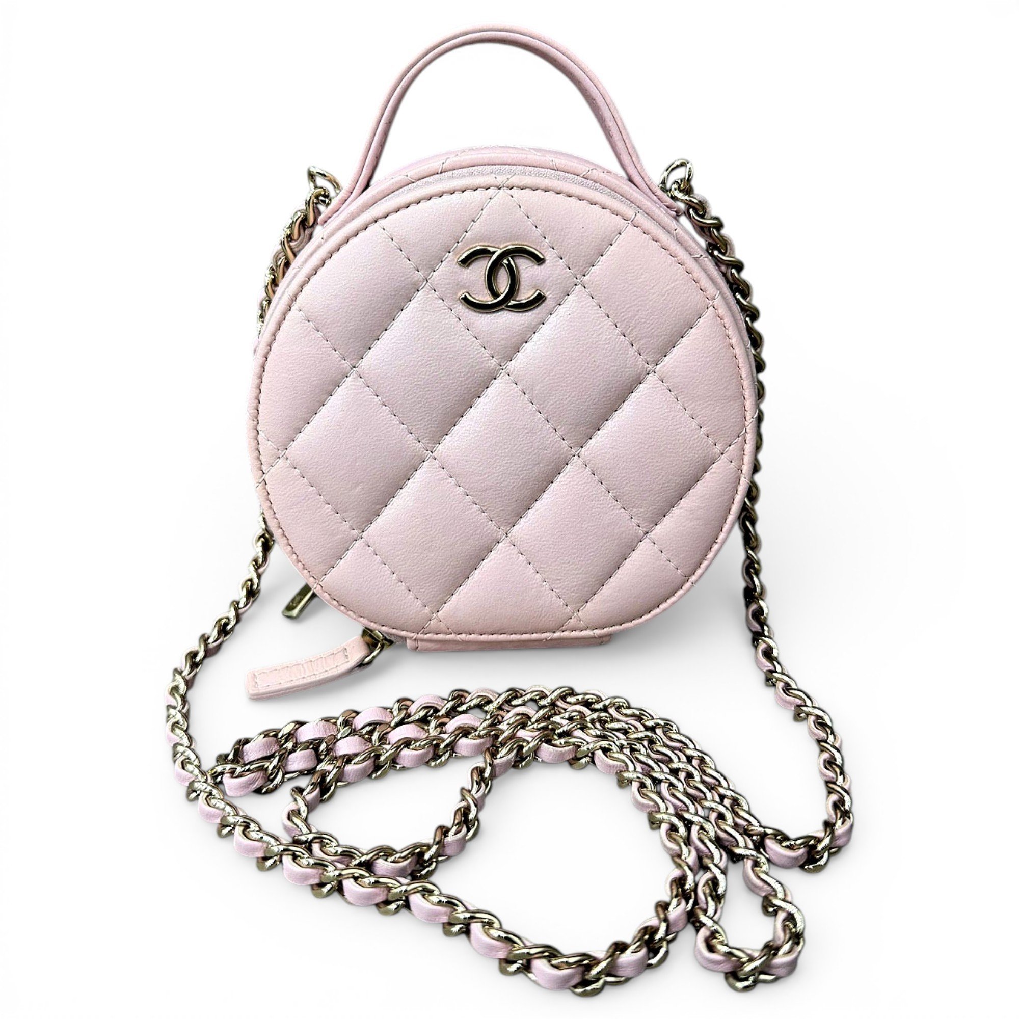 Vanity leather handbag