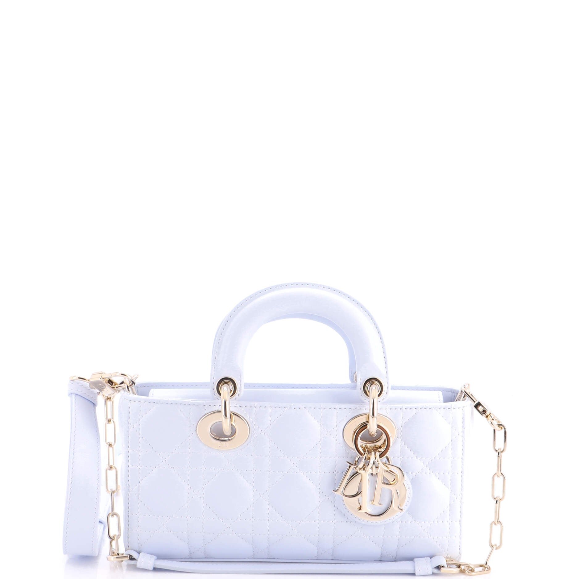 Lady D-Joy Bag Cannage Quilt Lambskin Small