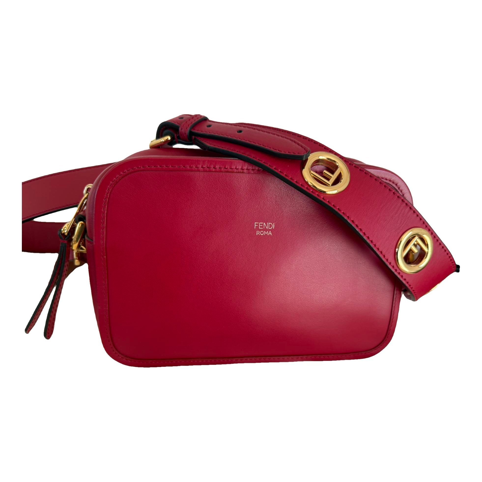 Camera case leather crossbody bag