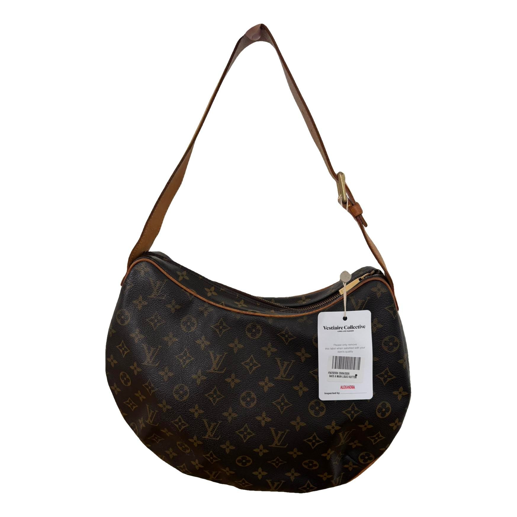 Croissant leather handbag