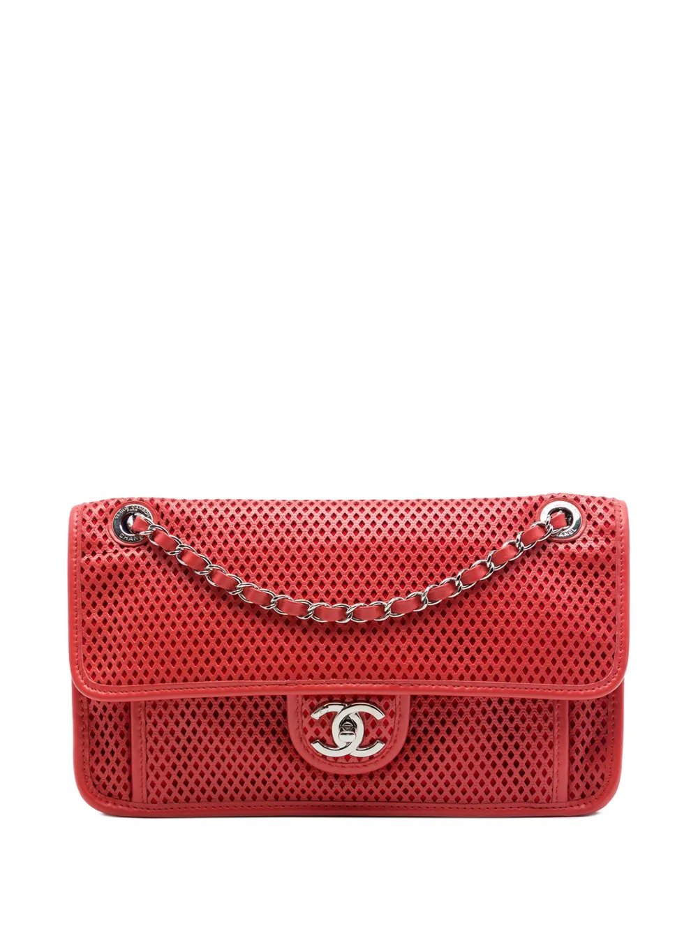 2012-2013 Medium Perforated Calfskin Up In The Air Flap shoulder bag