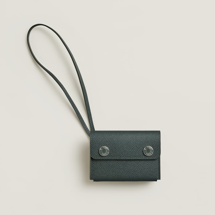 Vert Mangrove Hermèsnap Card Holder