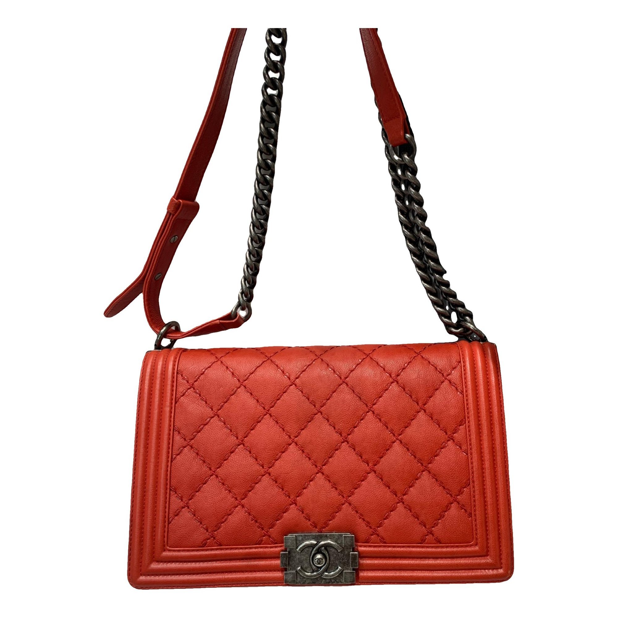 Boy leather crossbody bag