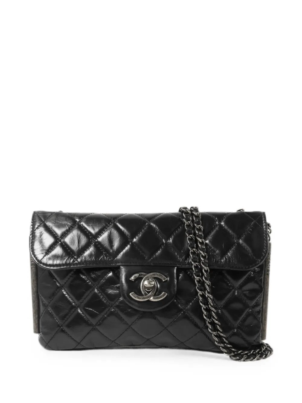 quilted CC turn-lock shoulder bag