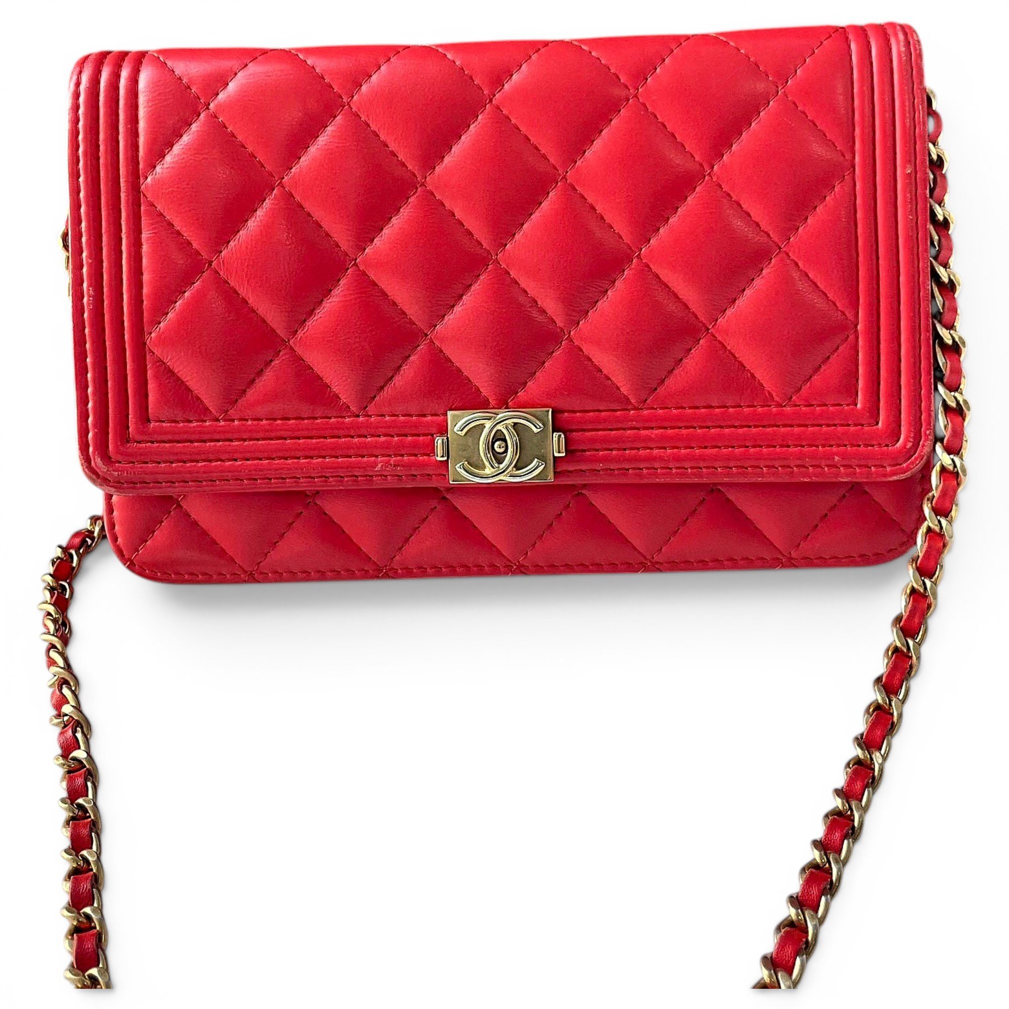 Wallet On Chain Timeless/Classique leather crossbody bag