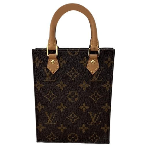 Plat leather handbag