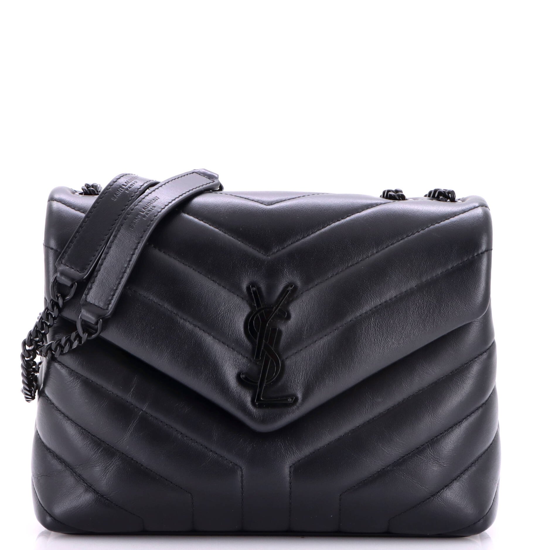 Loulou Shoulder Bag Matelasse Chevron Leather Small
