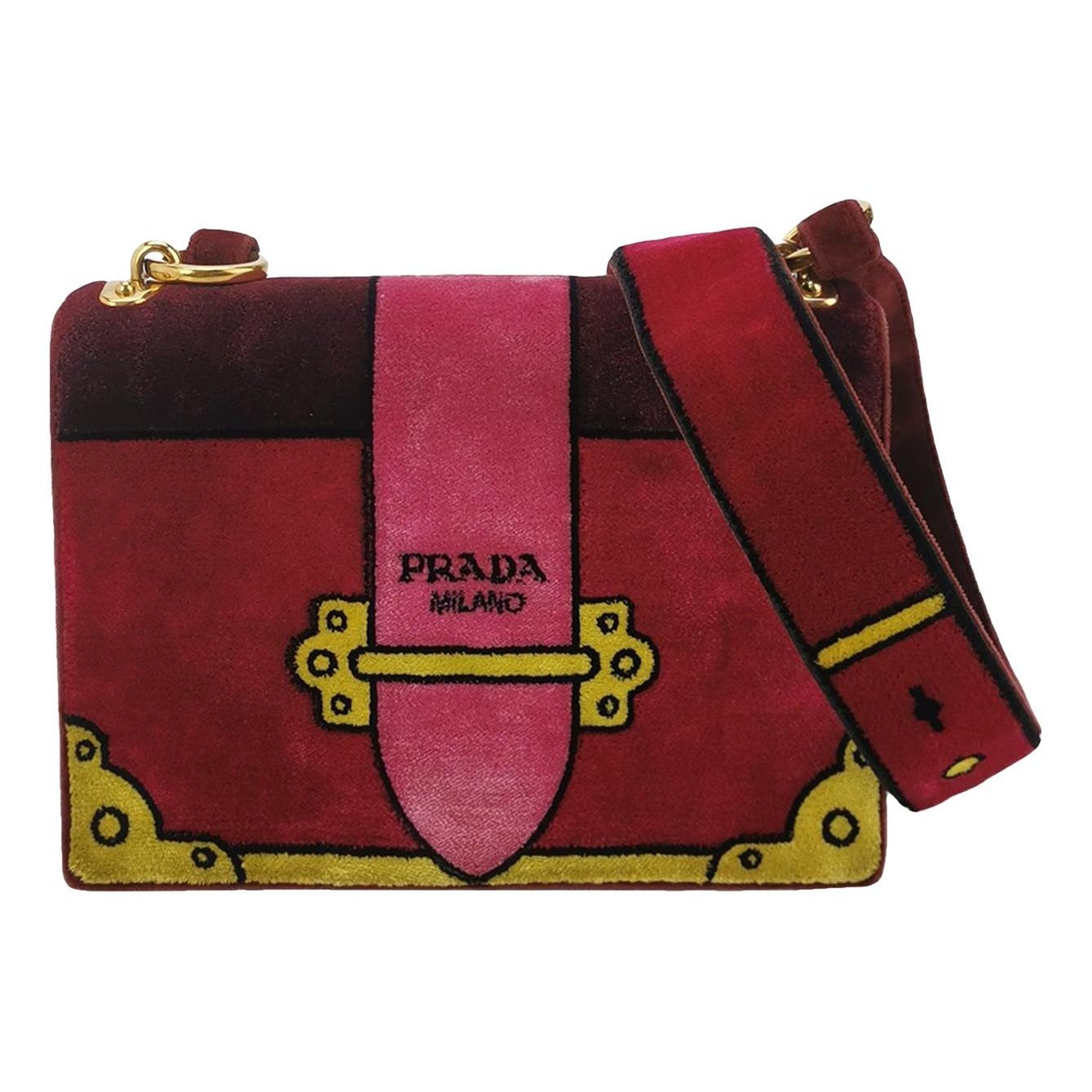 Cahier velvet crossbody bag