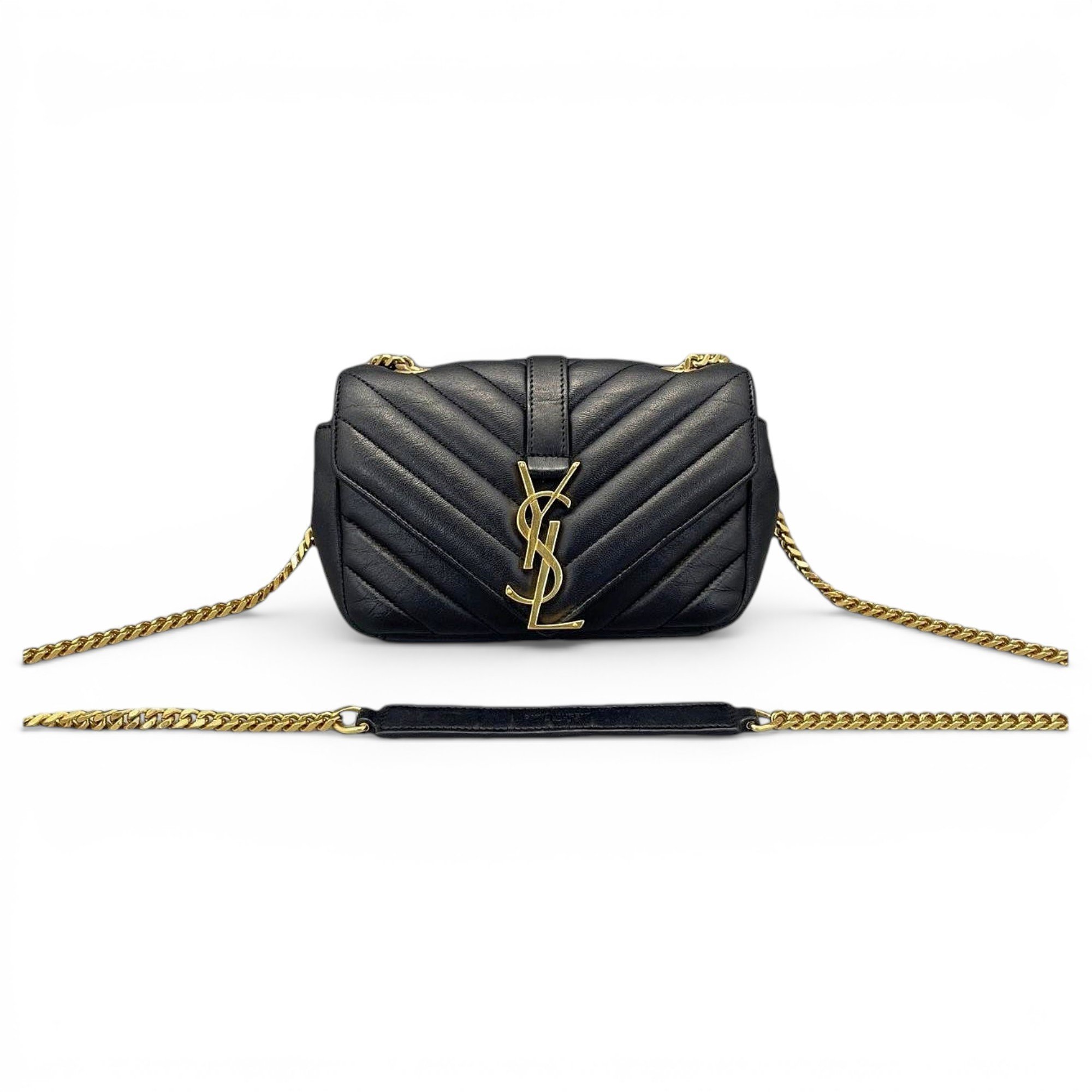 Collége monogramme leather handbag