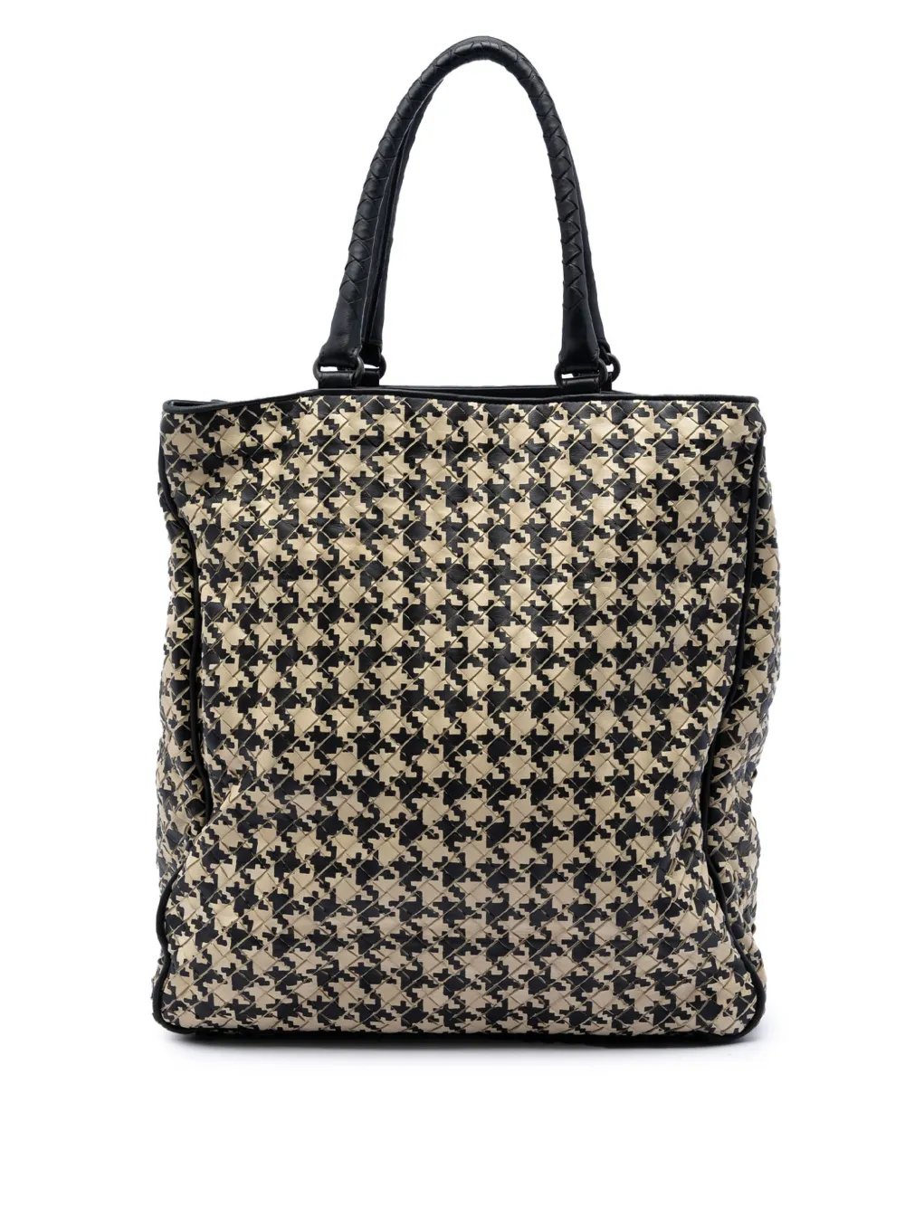 2009 Nappa Intrecciato Houndstooth Vertical tote bag