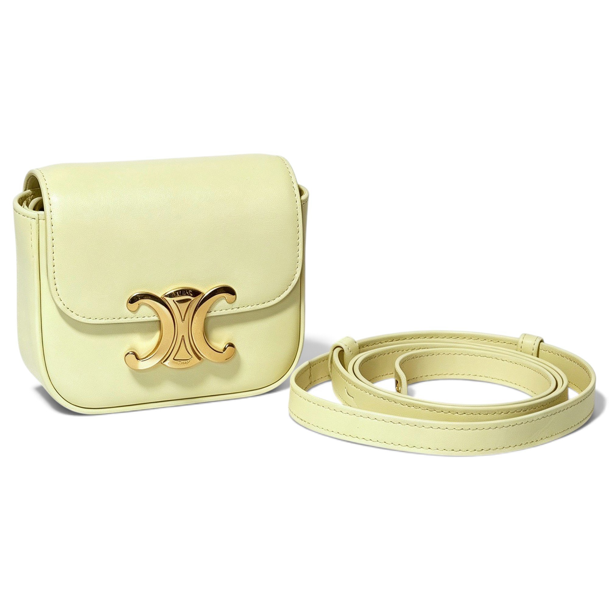 Triomphe leather handbag