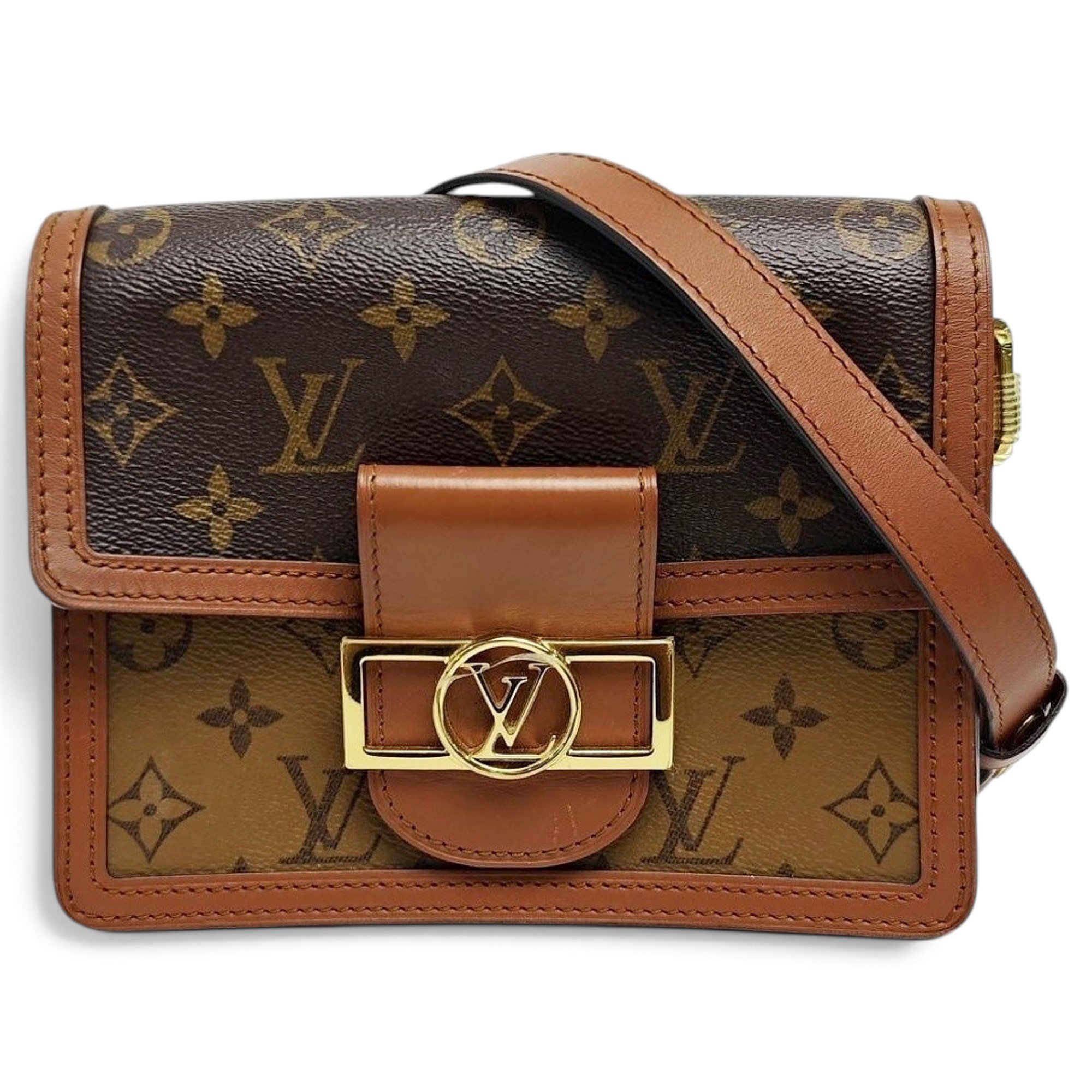Dauphine leather handbag