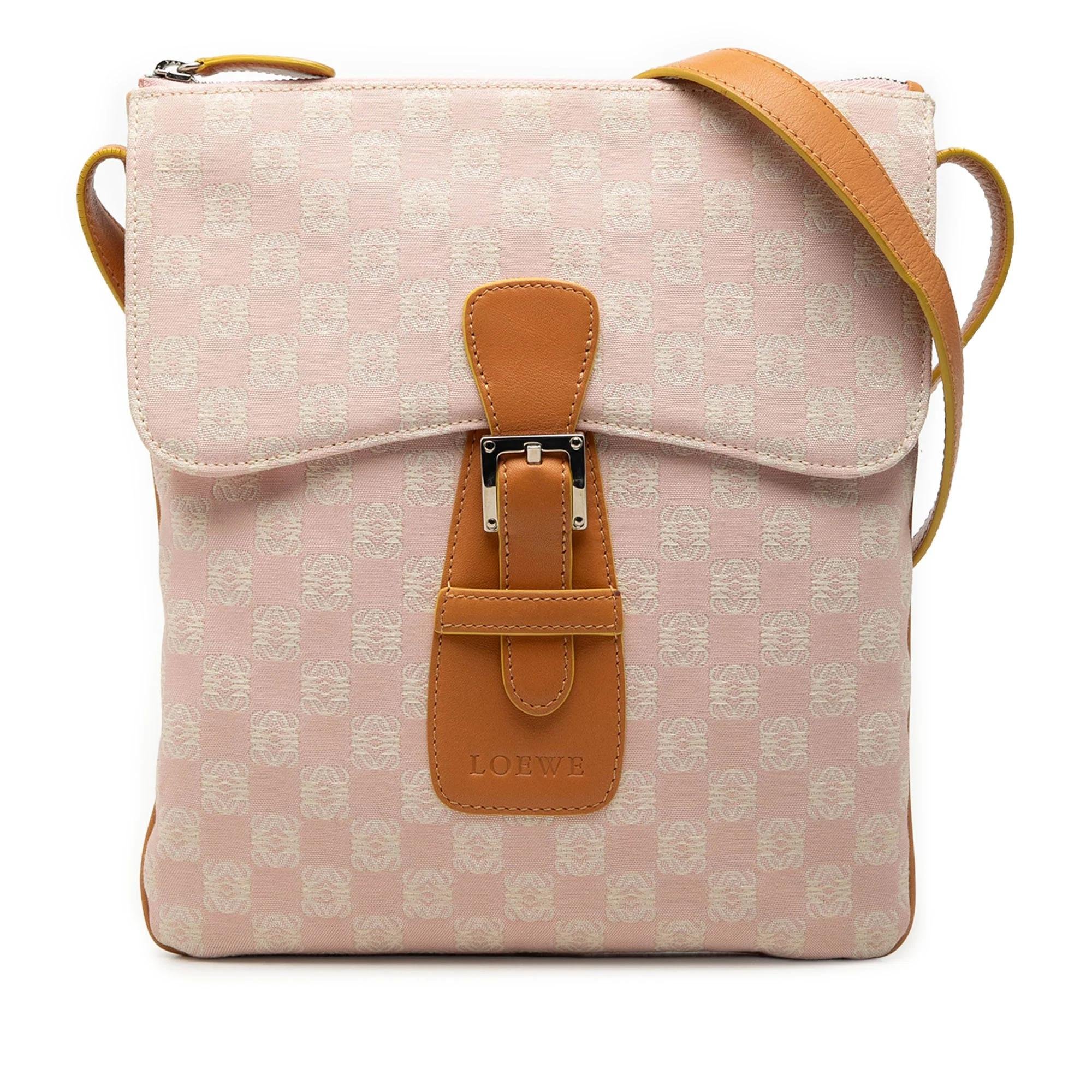 Anagram leather handbag