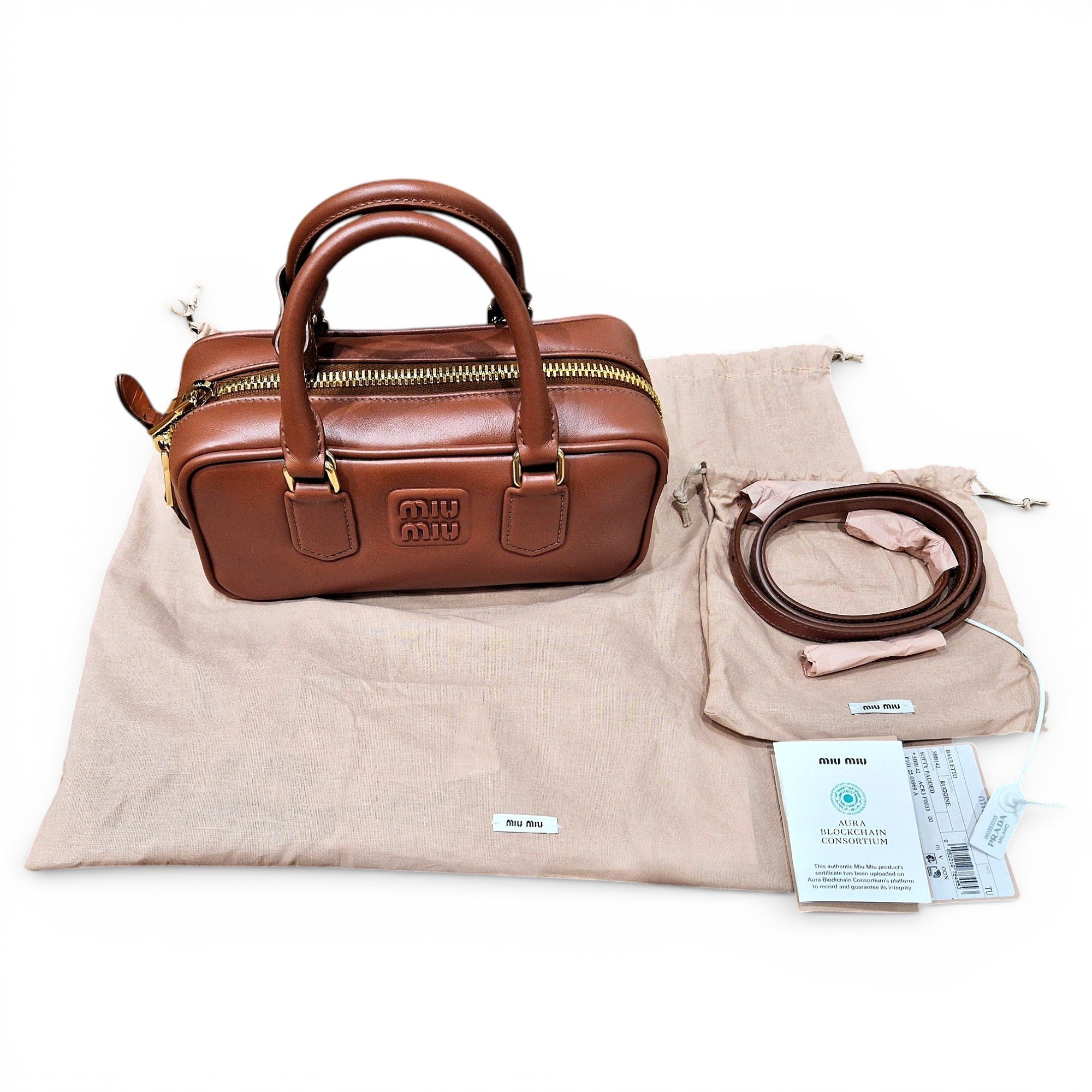 Arcadie leather handbag