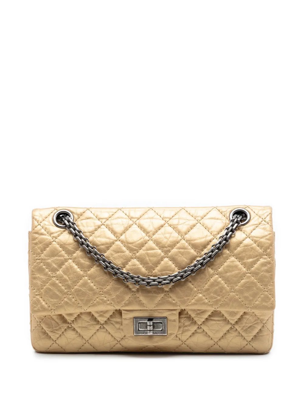 2008-2009 Quilted Aged Calfskin Reissue 2.55 Double Flap 225 shoulder bag