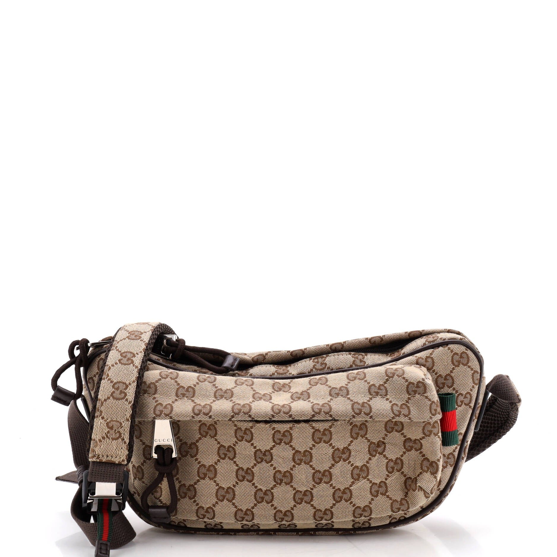 Front Pocket Sling Bag GG Canvas Large