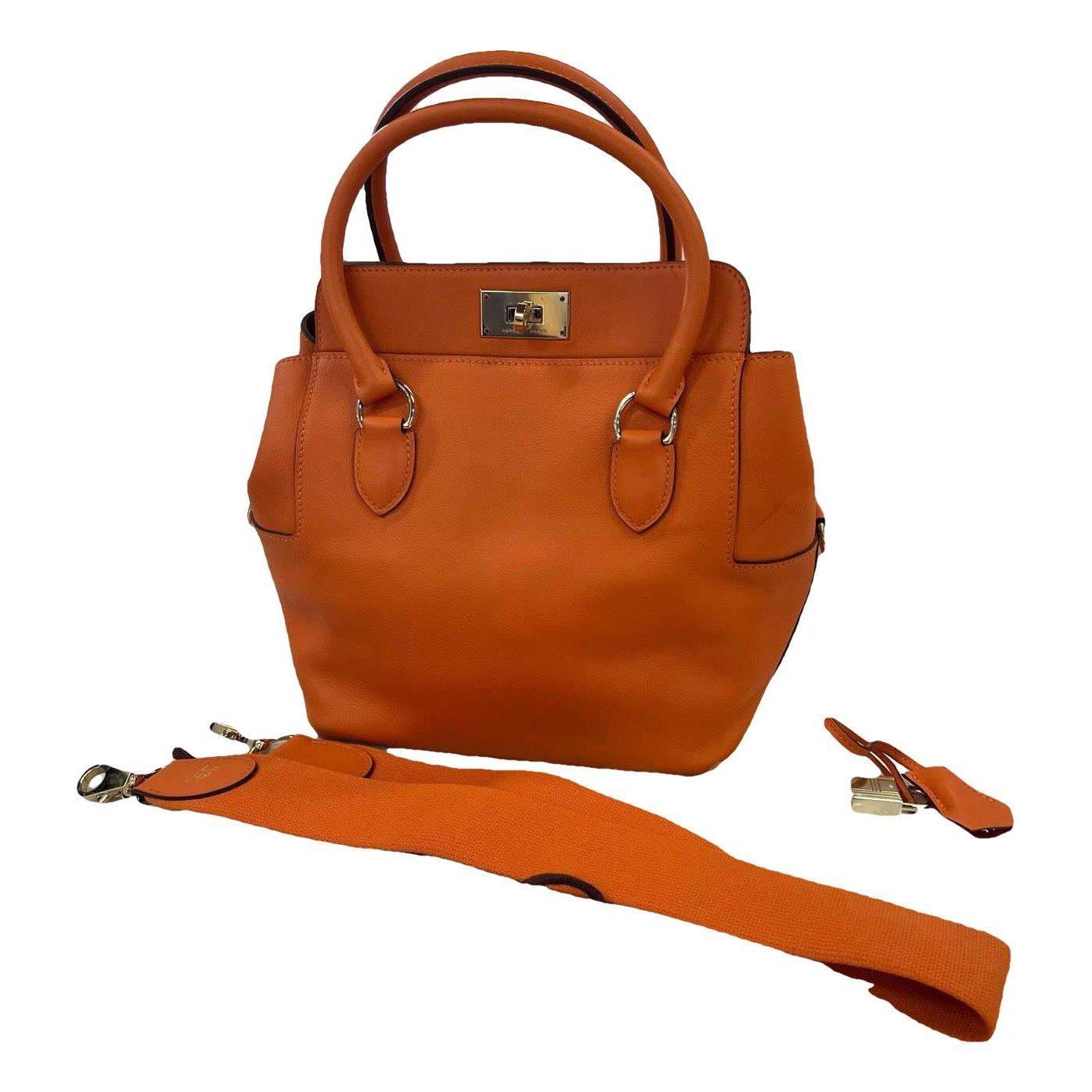 Toolbox leather handbag