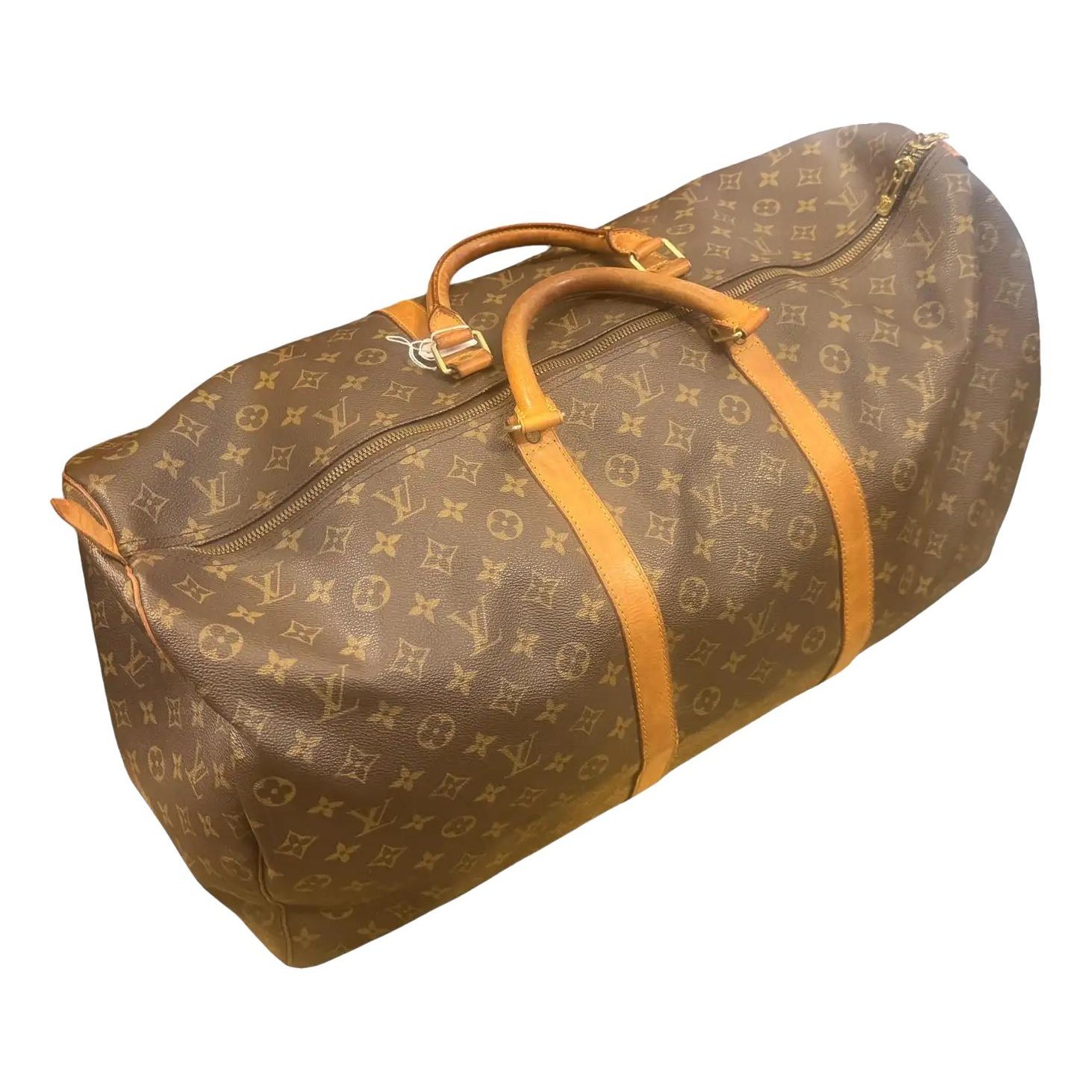 Keepall leather travel bag