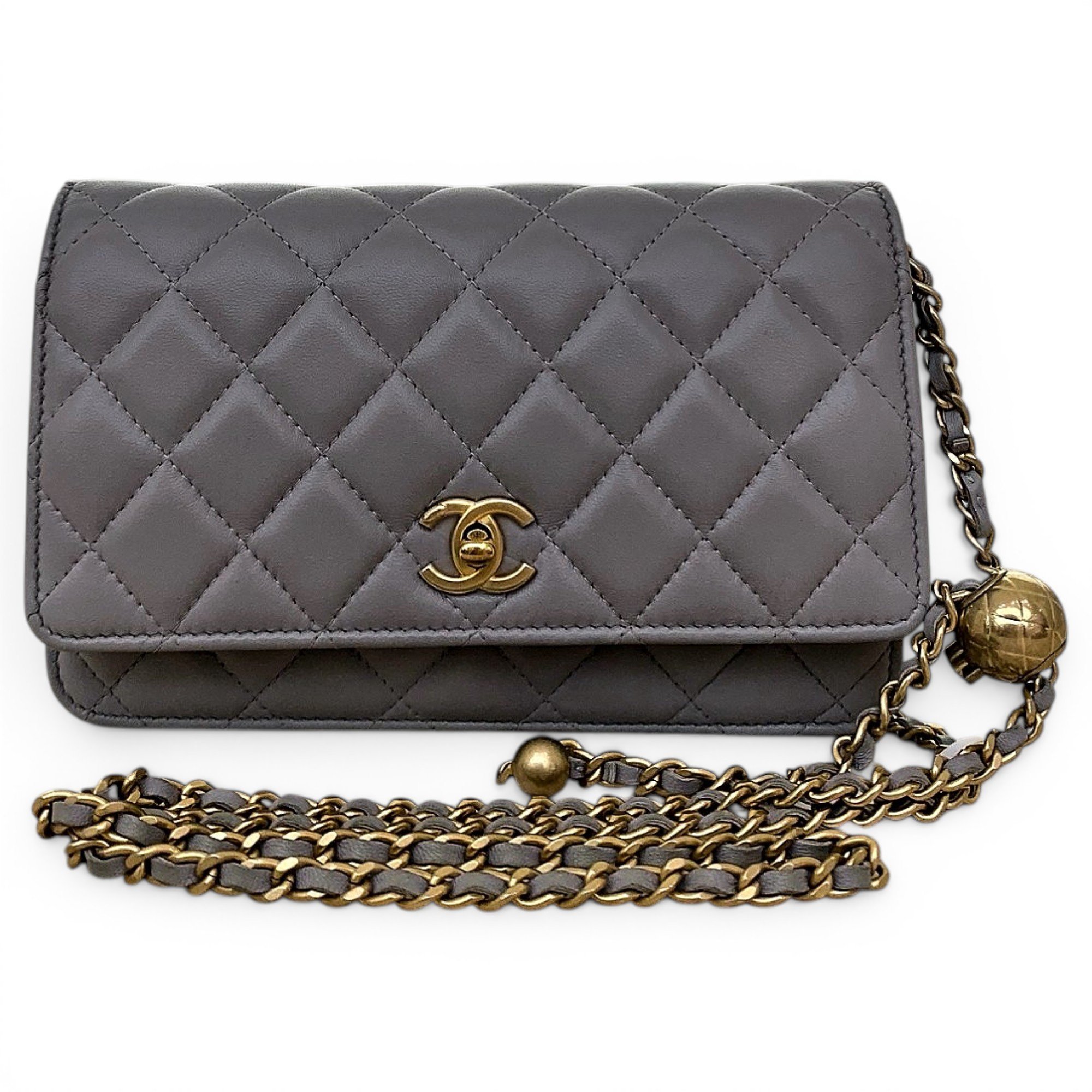 Trendy CC Wallet on Chain leather crossbody bag
