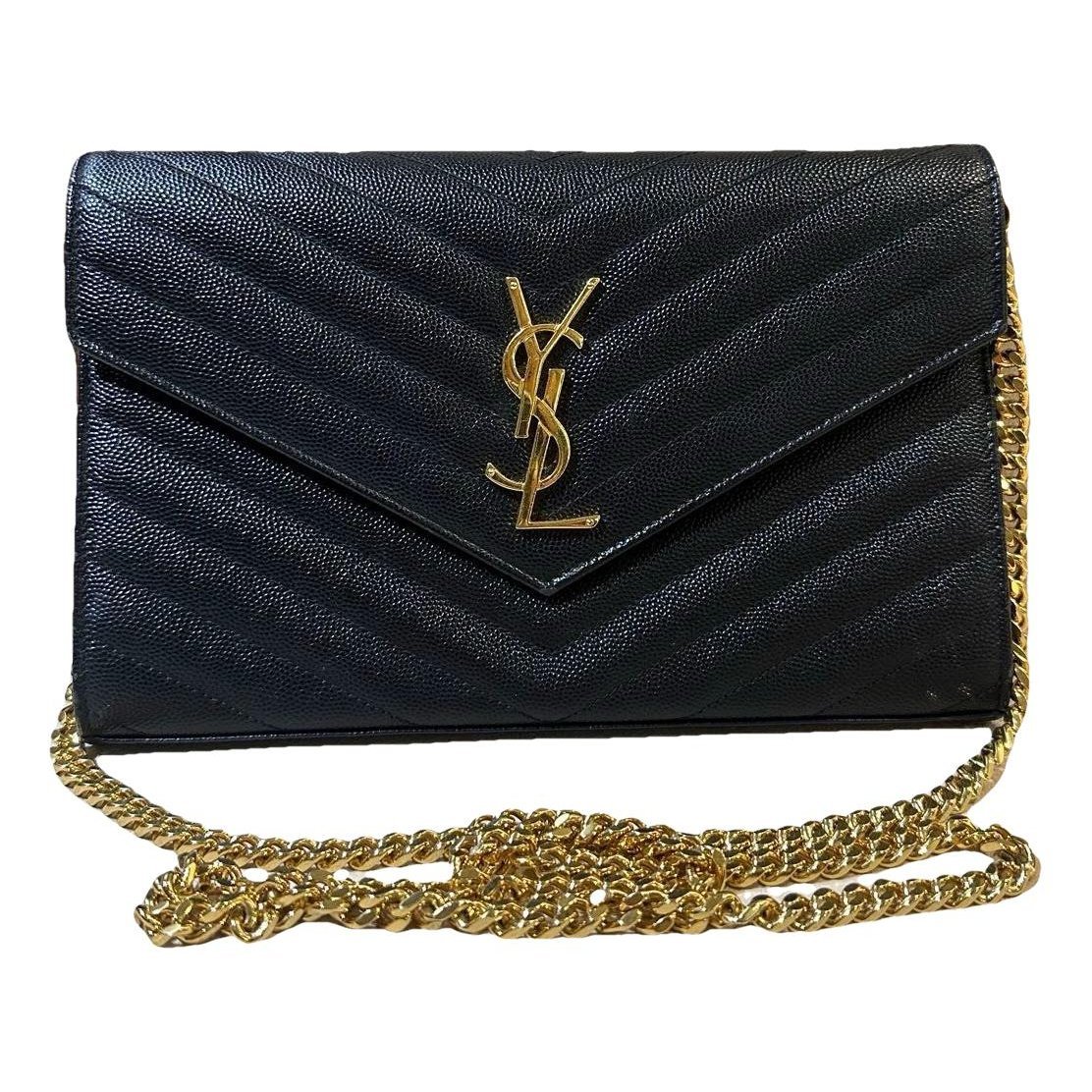 Portefeuille enveloppe leather handbag