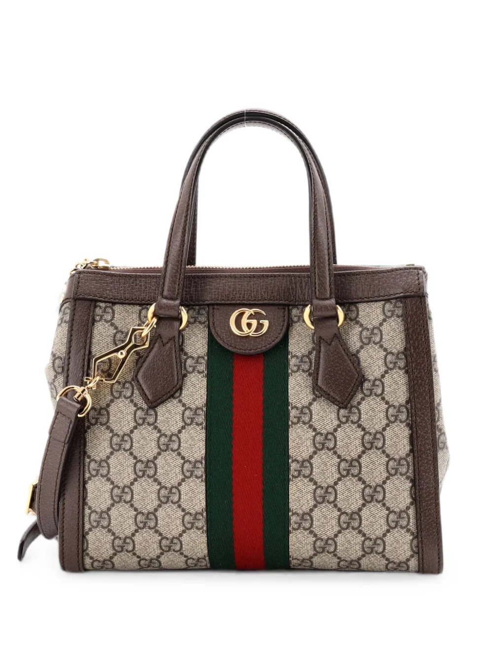 Ophidia Top Handle GG Coated Canvas Small tote bag
