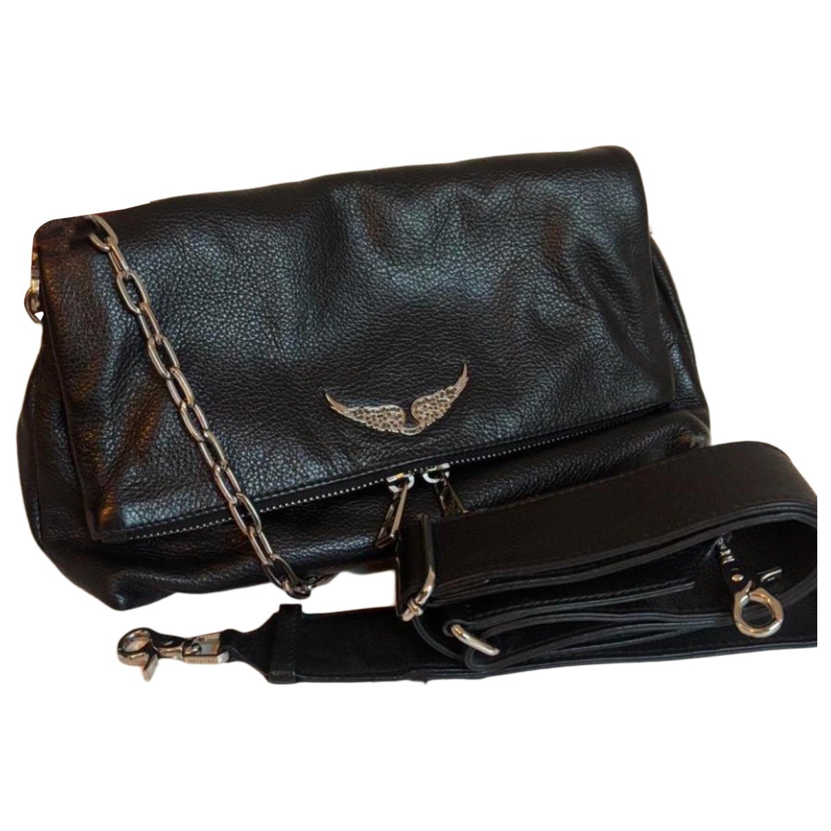 Rock leather crossbody bag