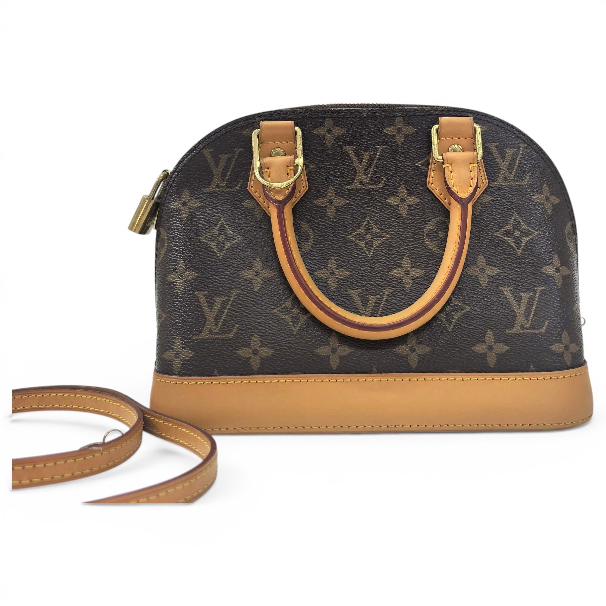 Alma BB leather bowling bag