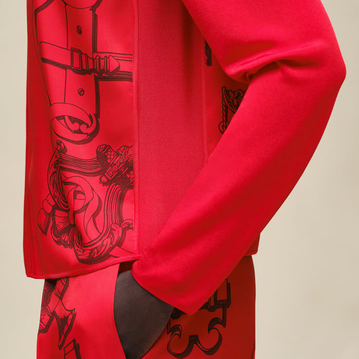 Rouge Amazone "Ferronnerie Remix" Long-sleeve Twillaine Sweater