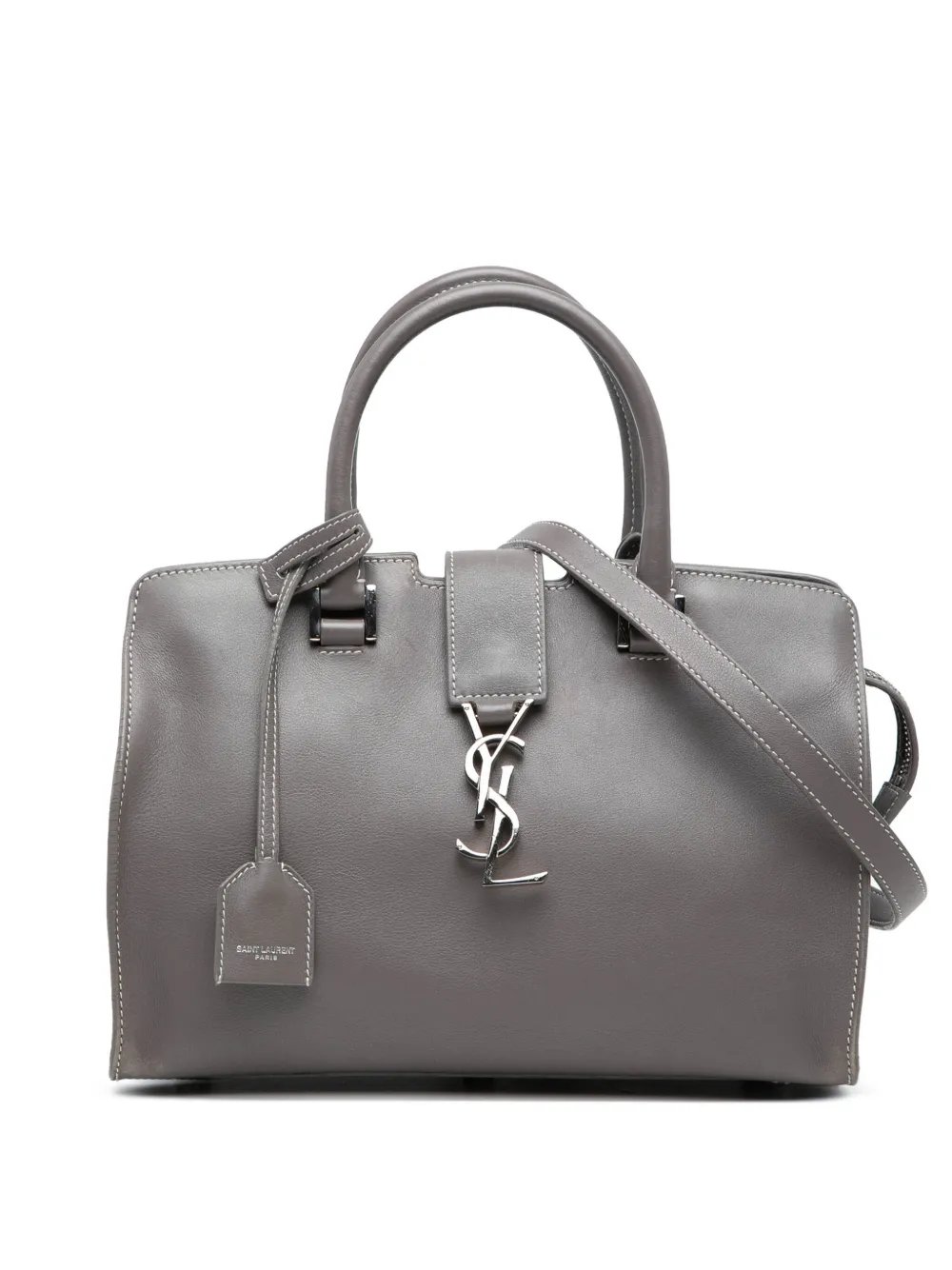 Saint Laurent 2018 Baby Leather Monogram Downtown Cabas satchel