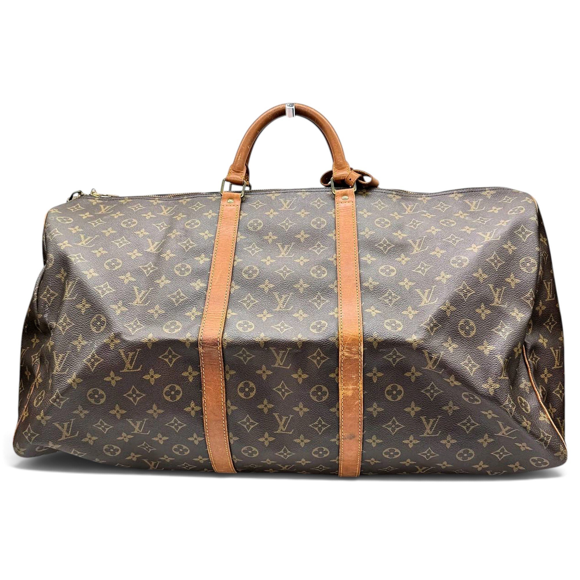 Keepall leather travel bag