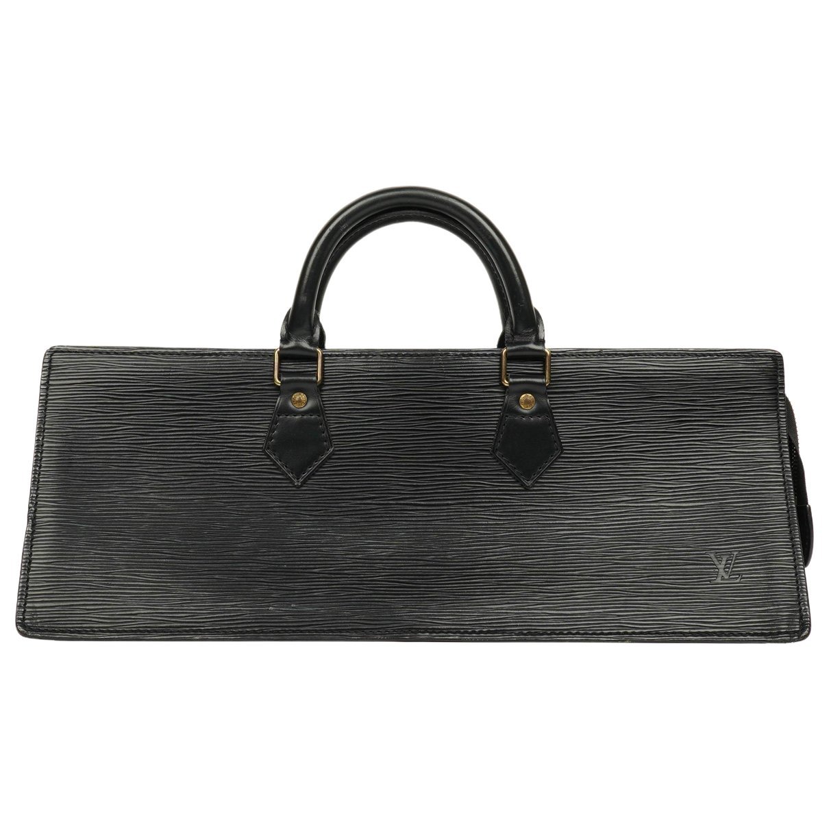 Triangle leather handbag