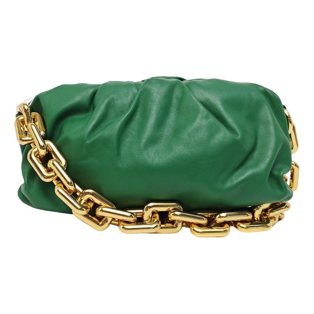 Chain Pouch leather handbag