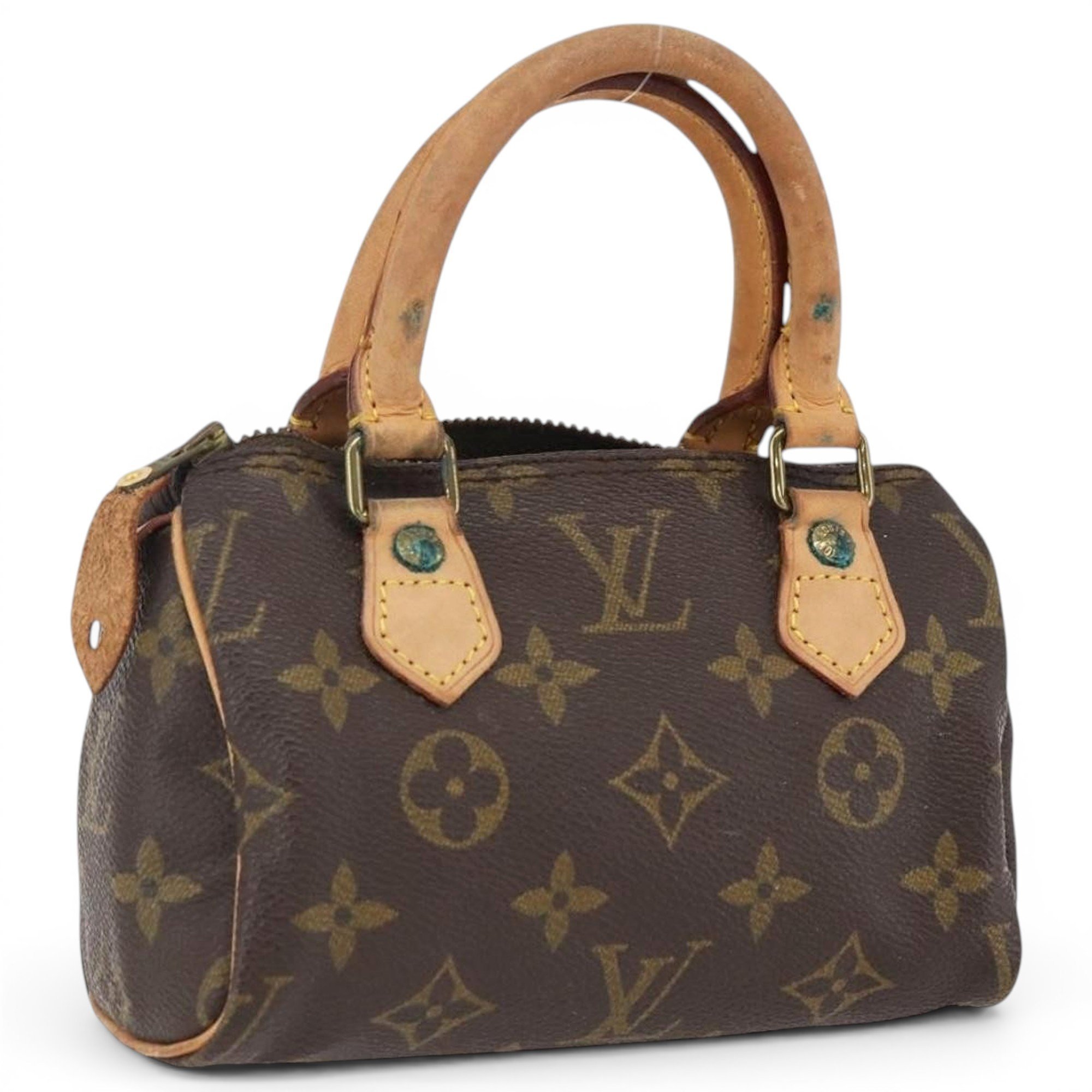 Louis Vuitton Nano Speedy / Mini HL leather handbag