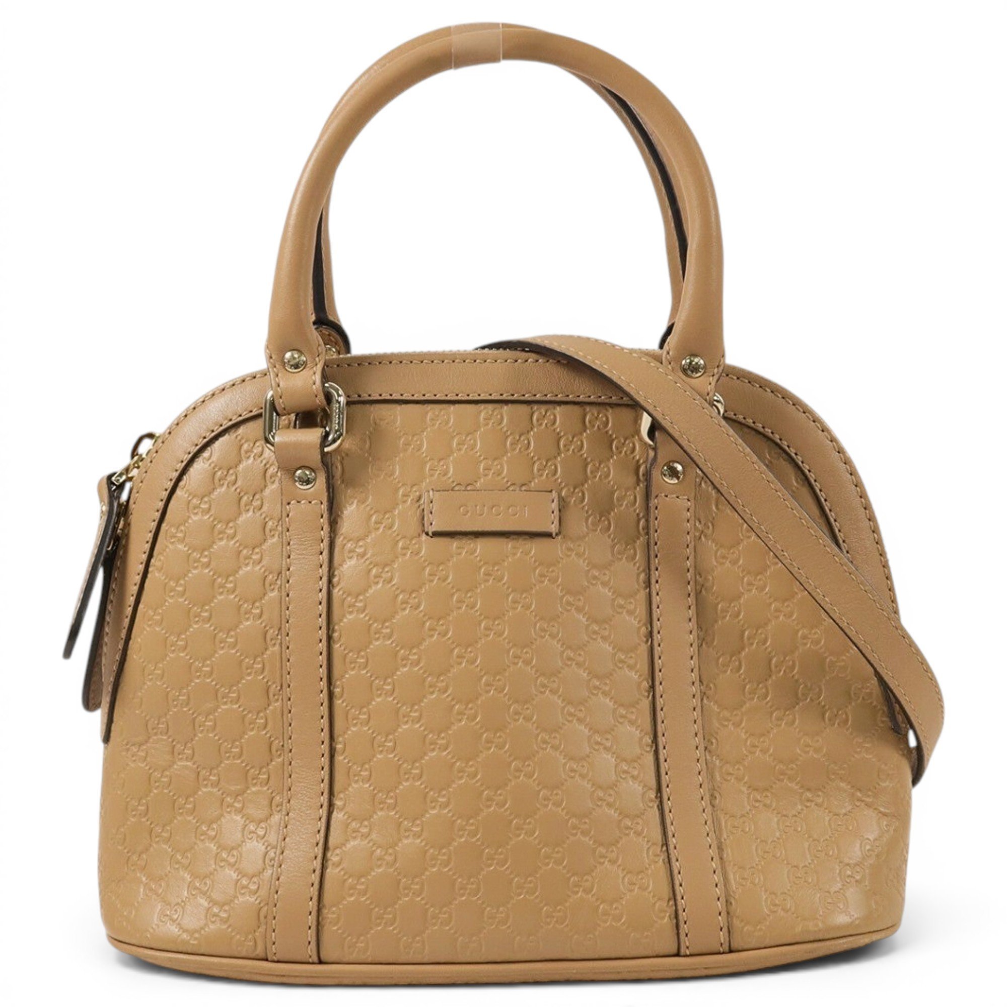 Dôme leather handbag