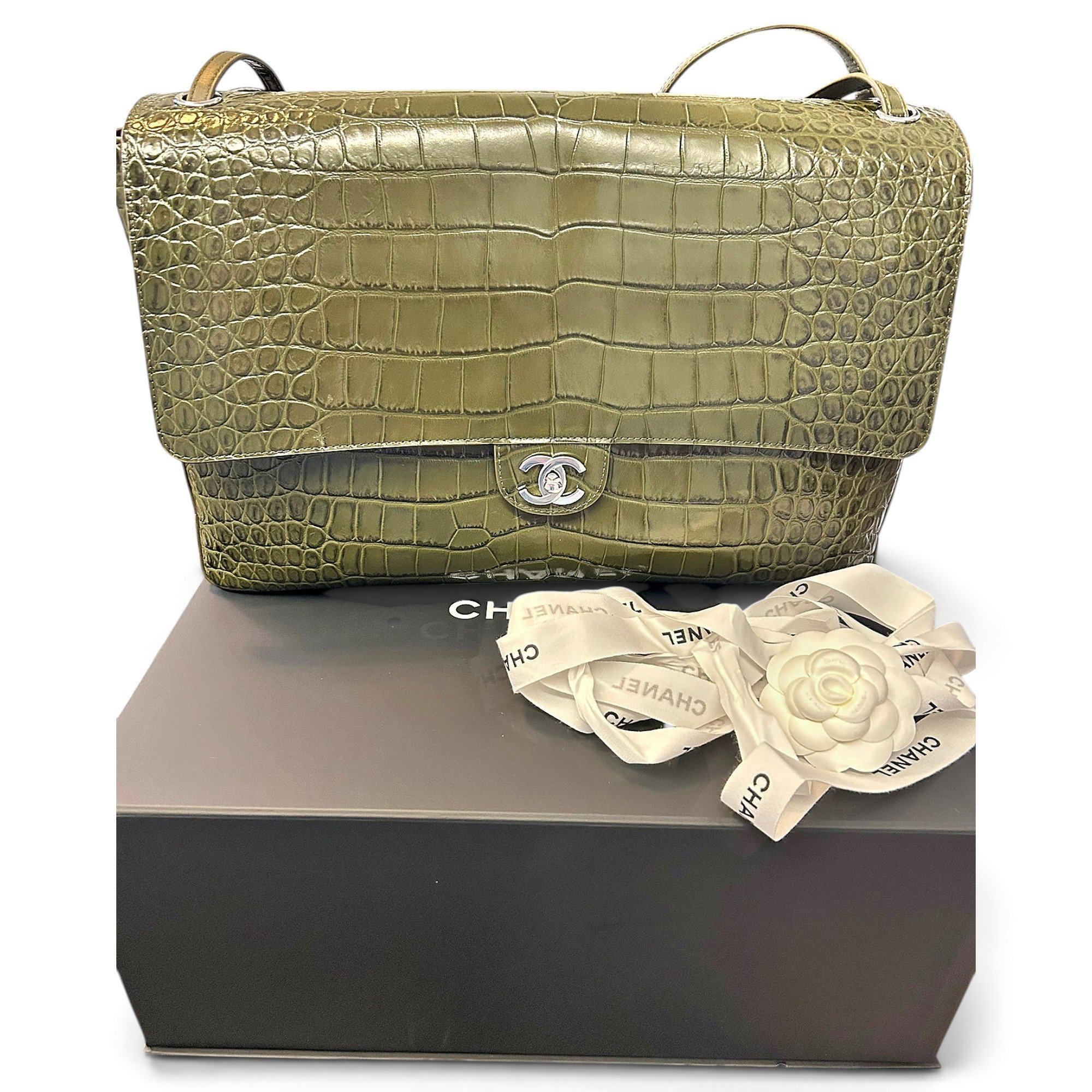 Trendy CC Flap leather handbag