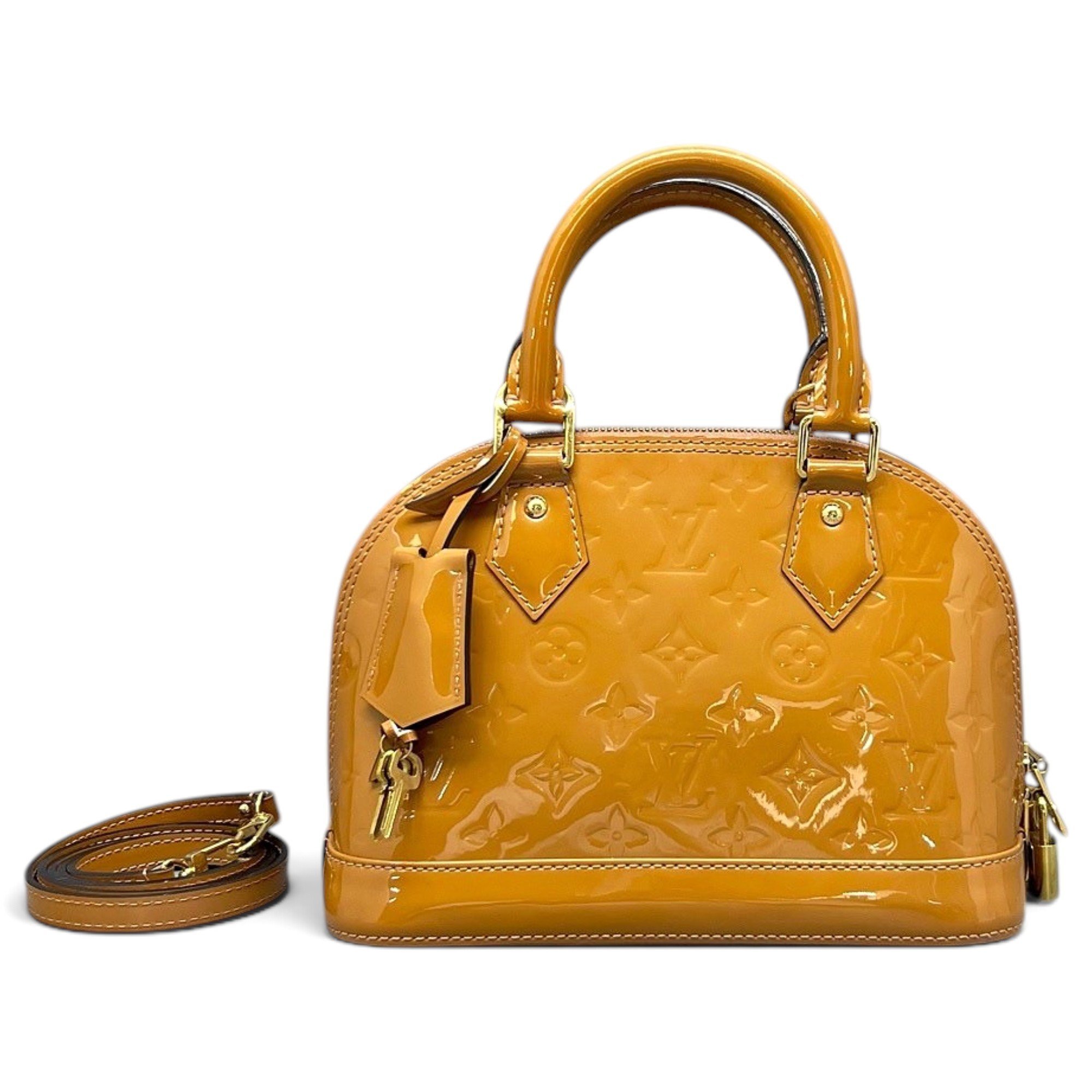 Alma BB patent leather handbag