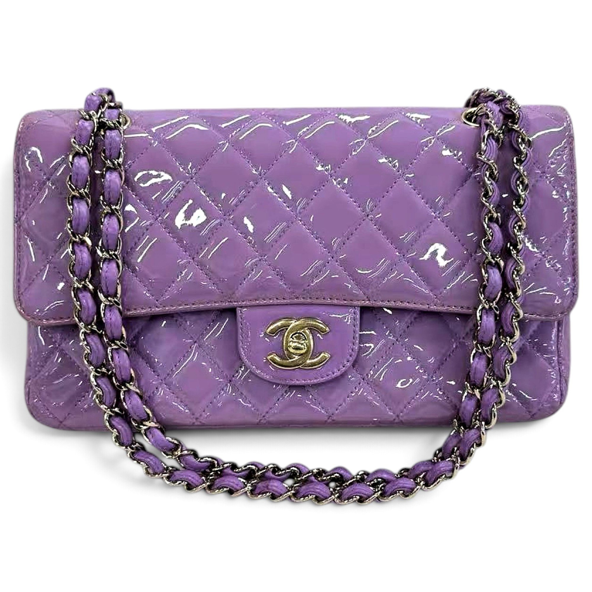 Timeless/Classique patent leather handbag