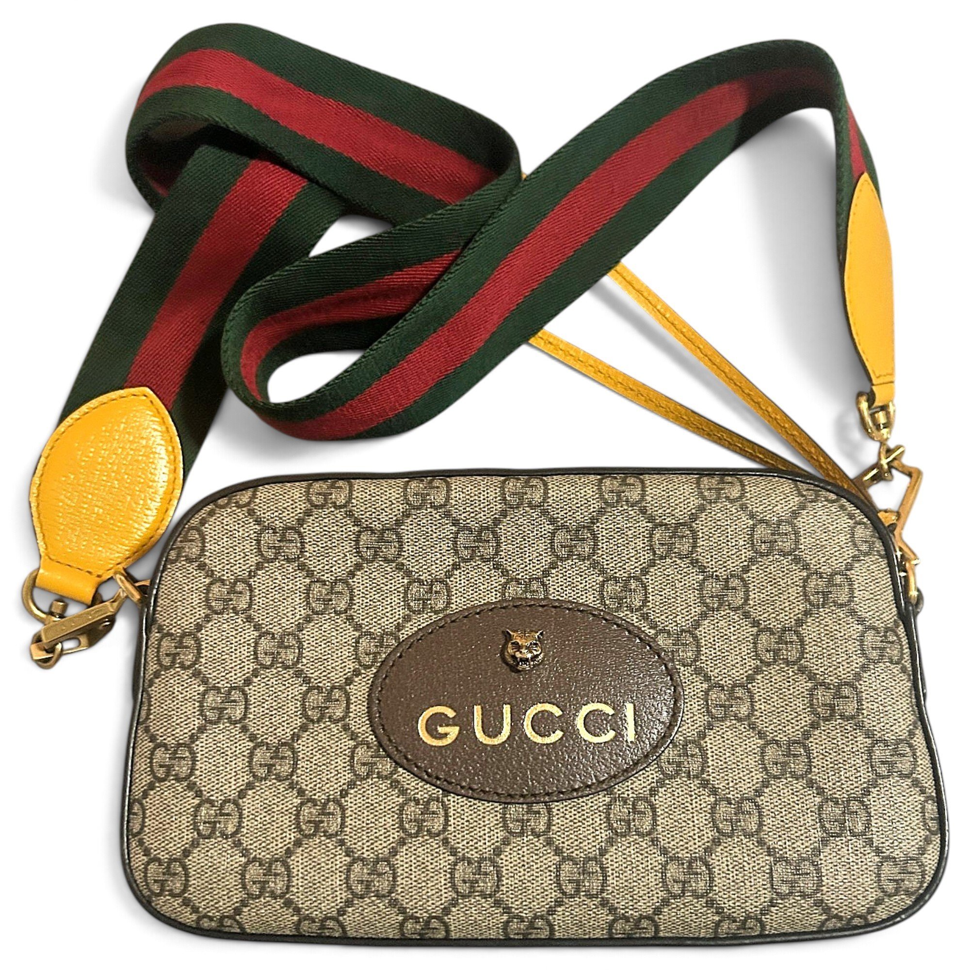 Ophidia leather crossbody bag