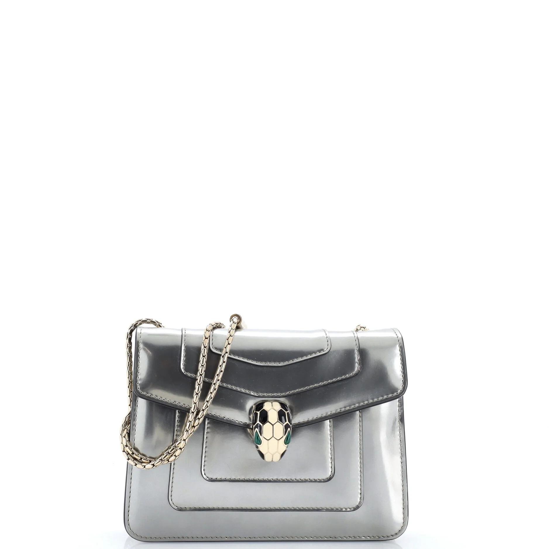 Patent leather handbag