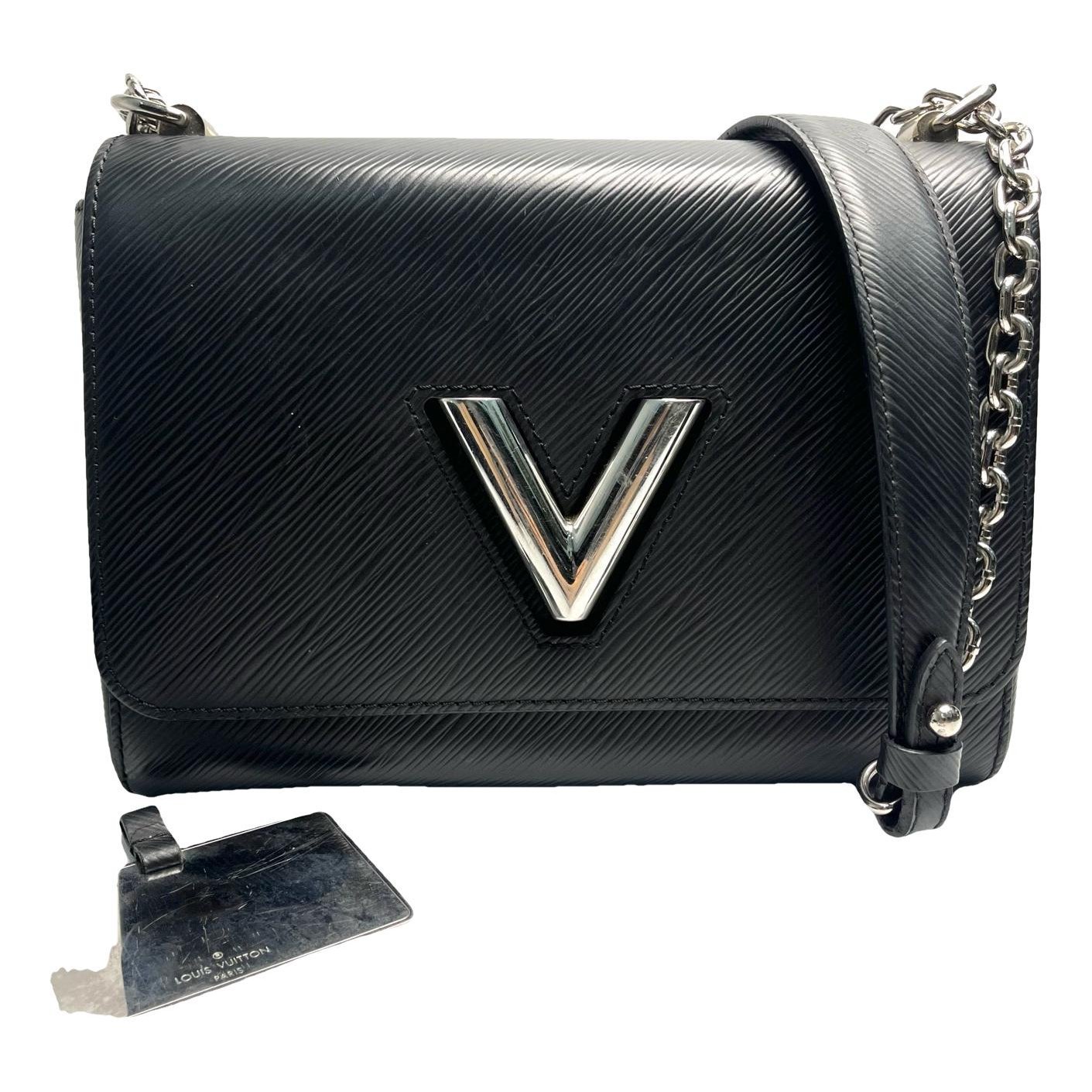 Twist leather handbag