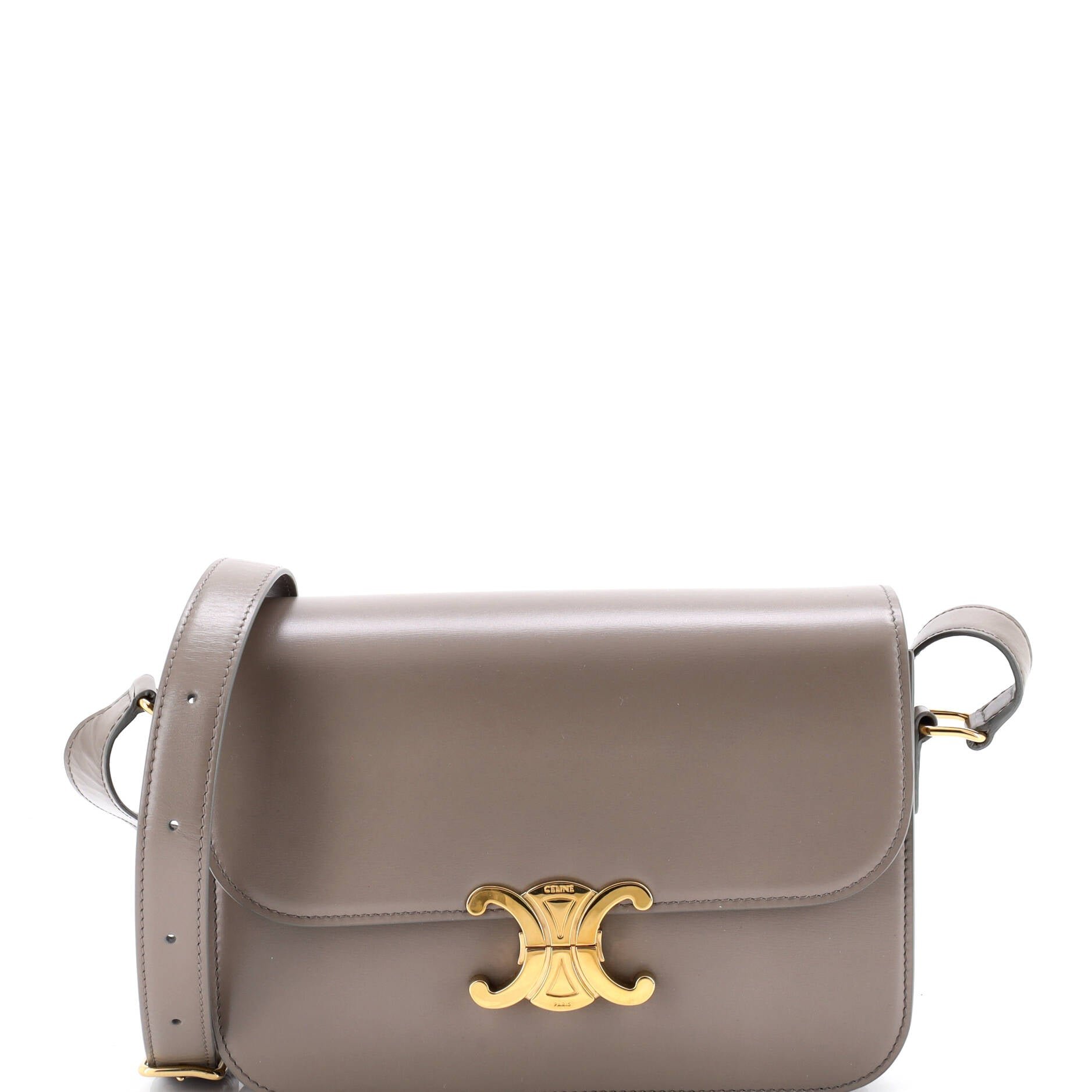 Celine Triomphe Shoulder Bag Smooth Calfskin Medium