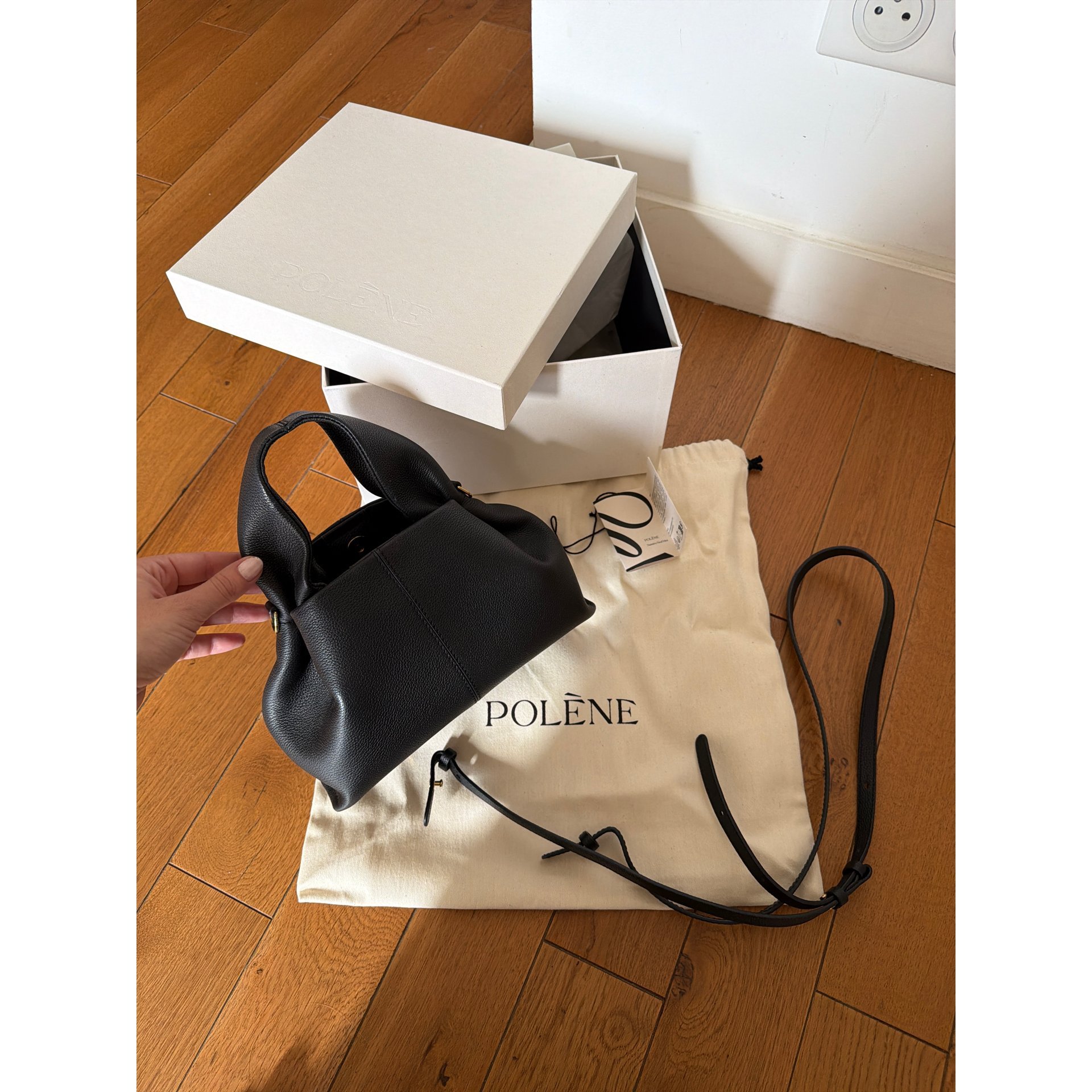 Polene Numéro Neuf leather handbag