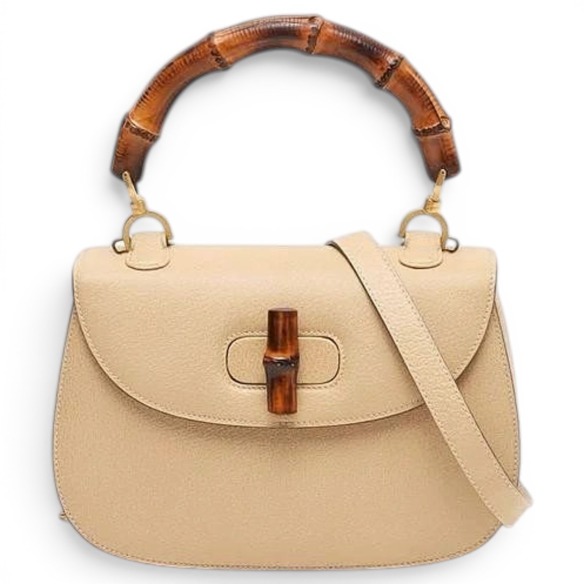 Bamboo leather handbag