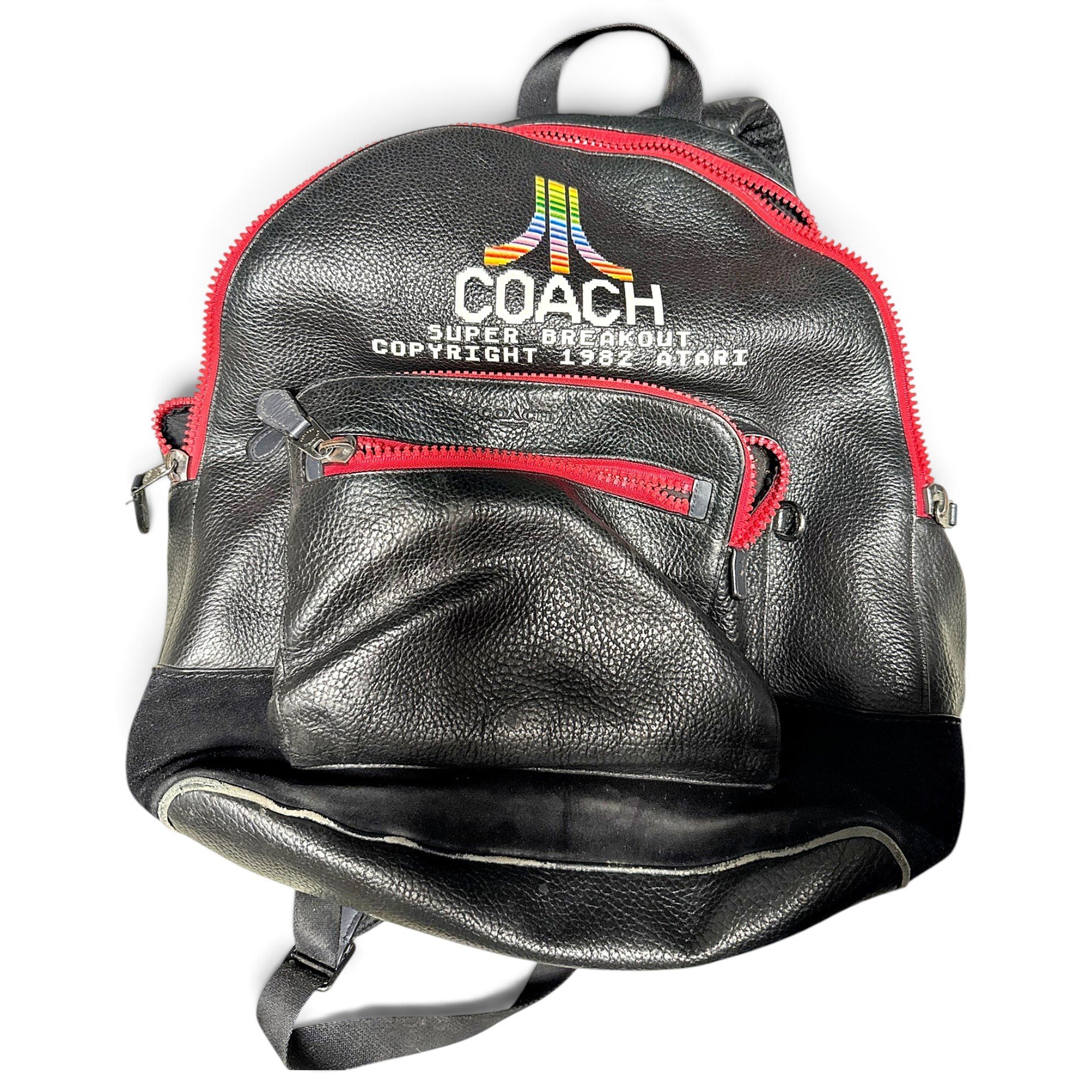 Campus leather backpack