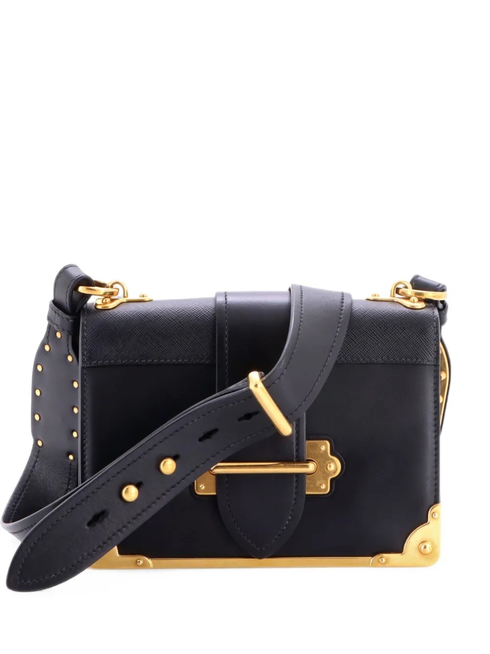 Cahier Leather and Saffiano Leather Small crossbody bag